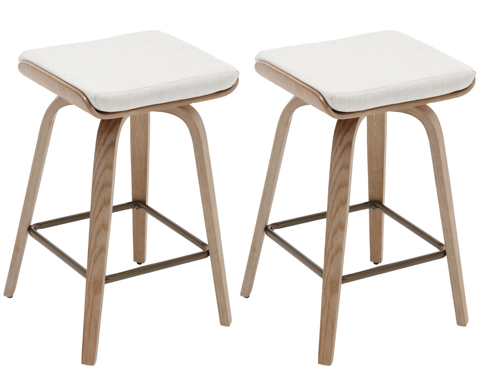 VESCASA 26" Backless Swivel Counter Stools Set of 2 - 1710CS