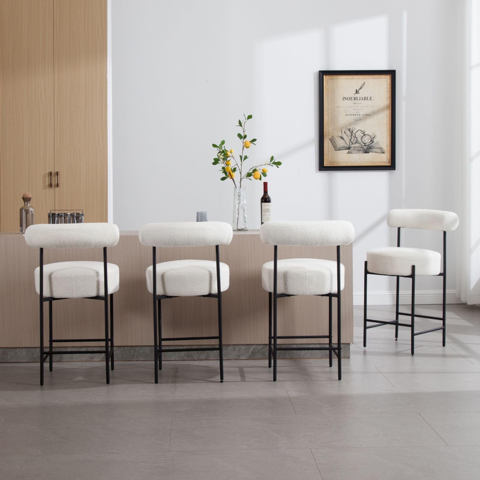 ROCITY 26"H Barrel Counter Stools Set of 2 - 11002CS