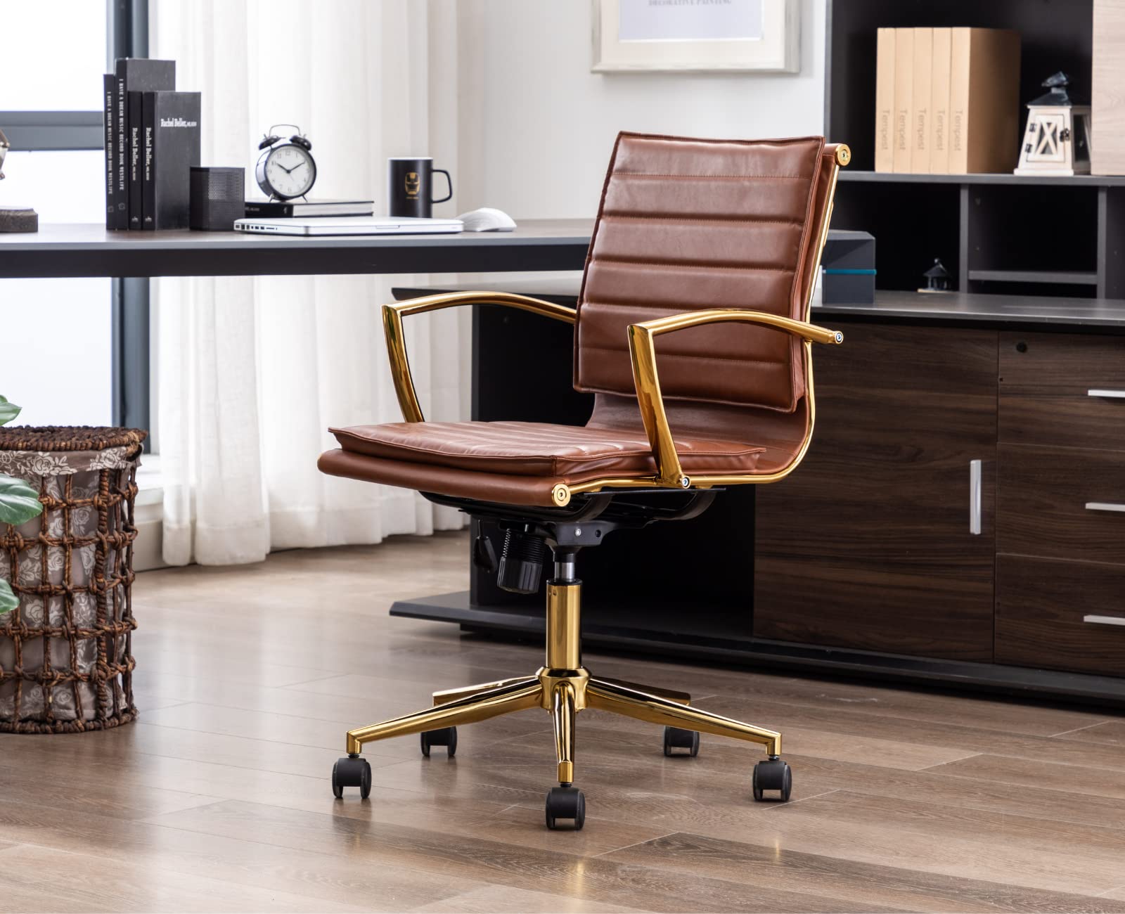 EALSON Modern Leather Office Chair with Wheels 1 PCS - X416OC
