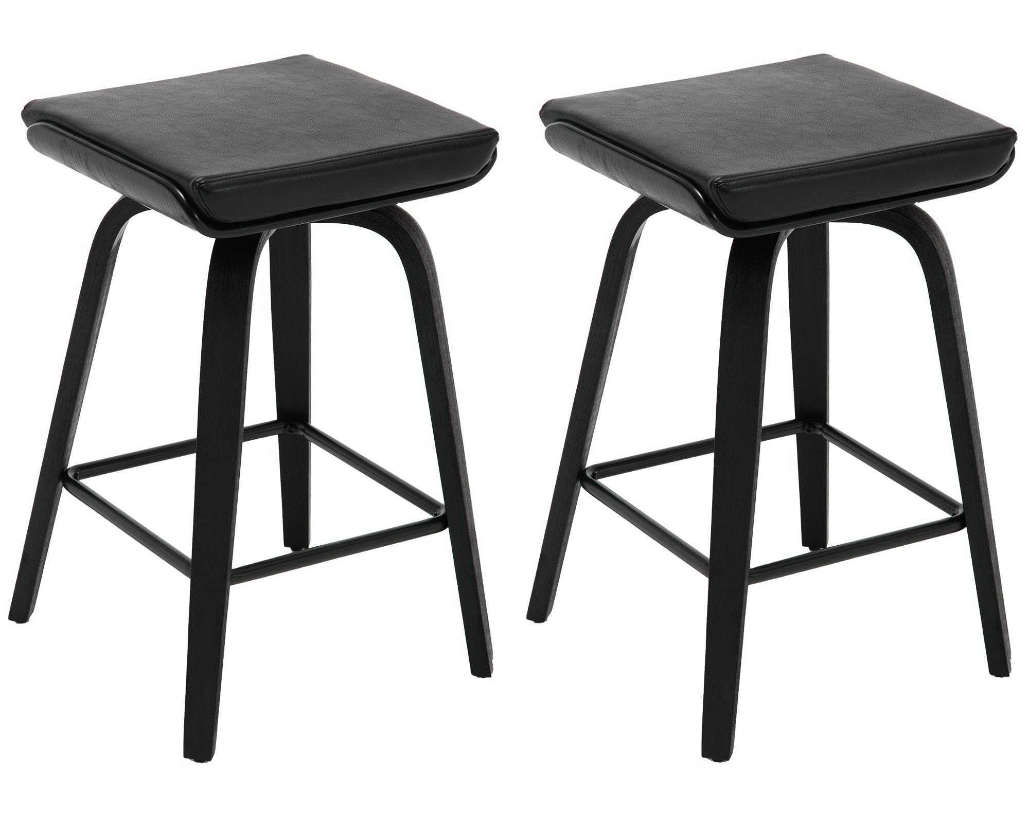 VESCASA 26" Backless Swivel Counter Stools Set of 2 - 1710CS