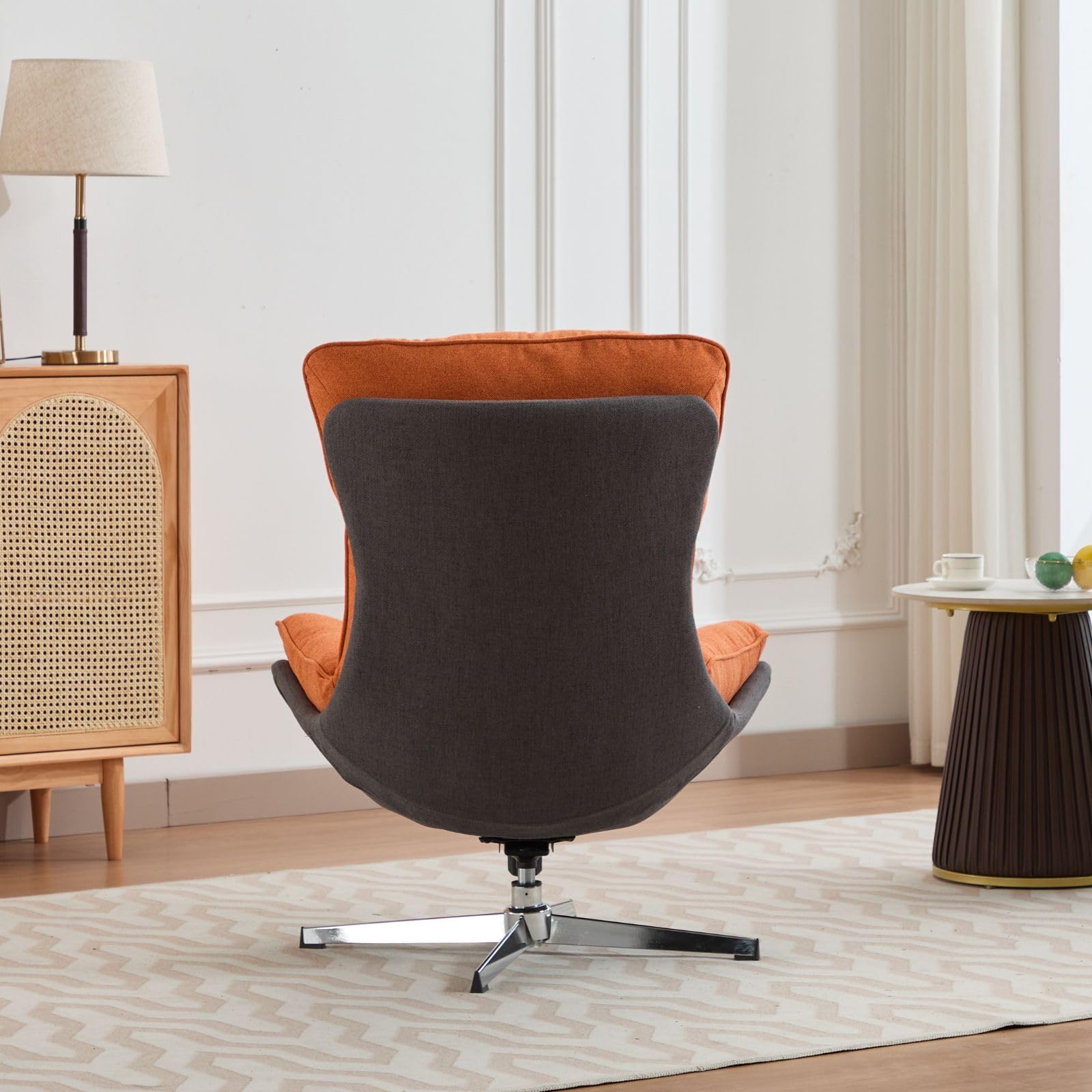 Modern 360 Swivel Linen Lounge Accent Chair 1 PCS - 18118AC