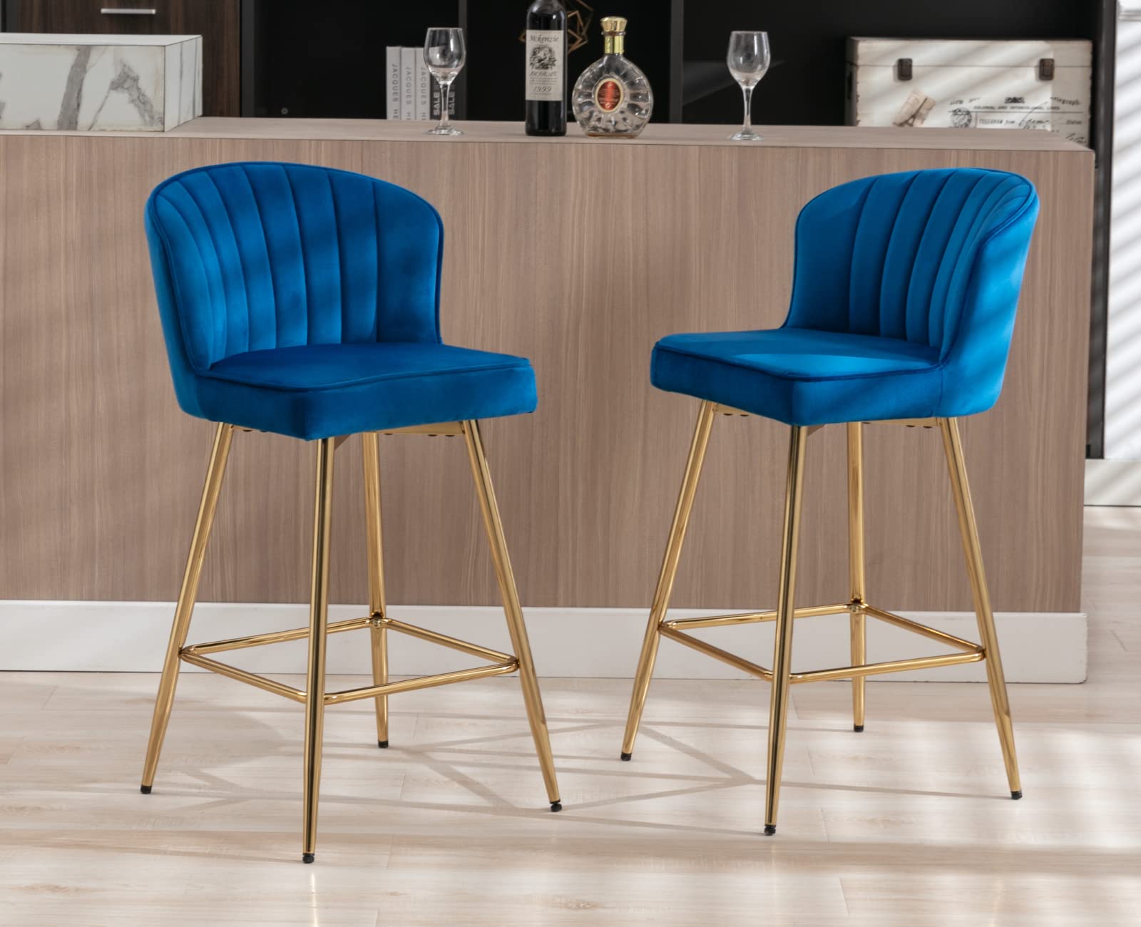 CIMOTA 25.5"H Curved Back Counter Stools Set of 2 - 8684CS