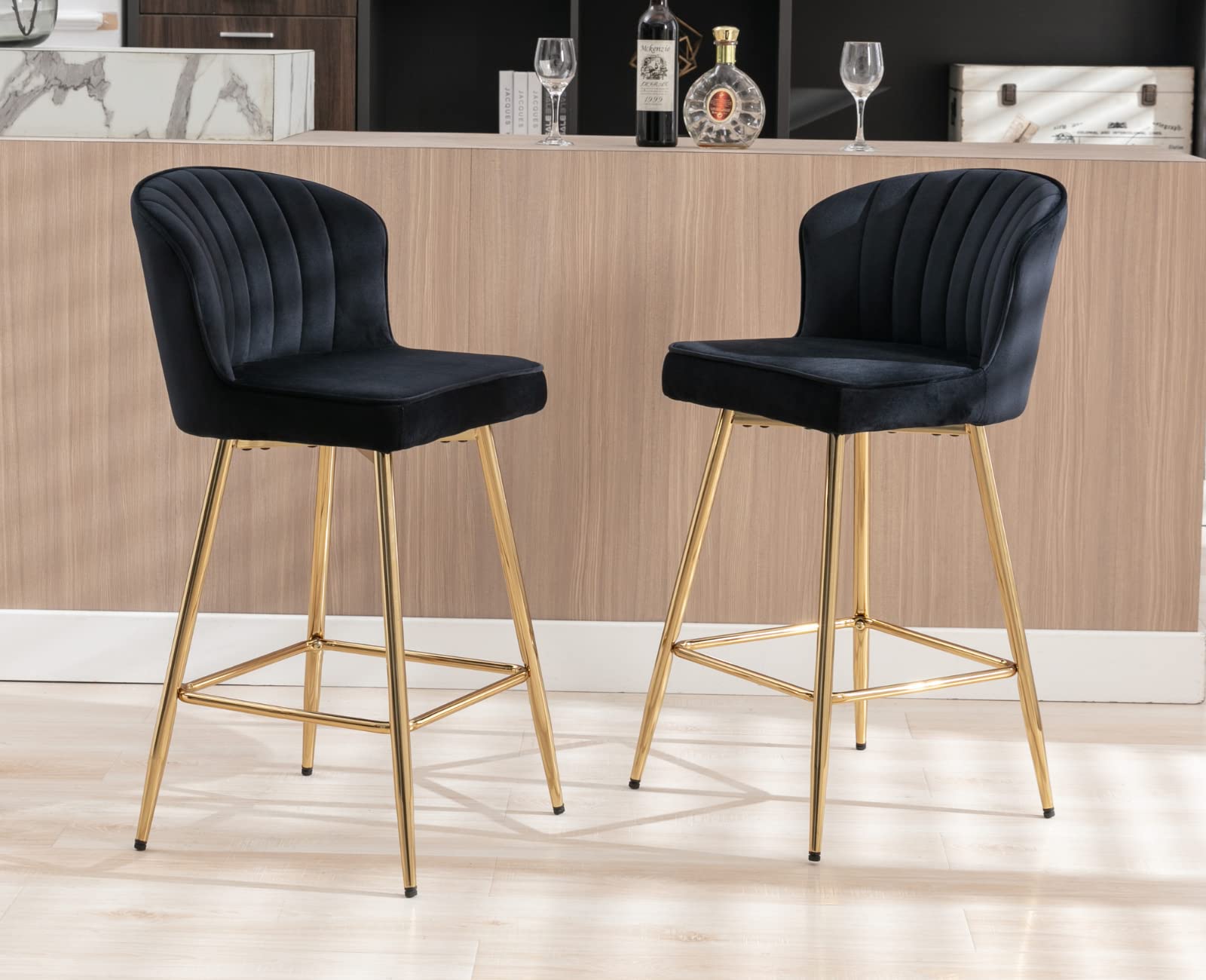 CIMOTA 25.5"H Curved Back Counter Stools Set of 2 - 8684CS