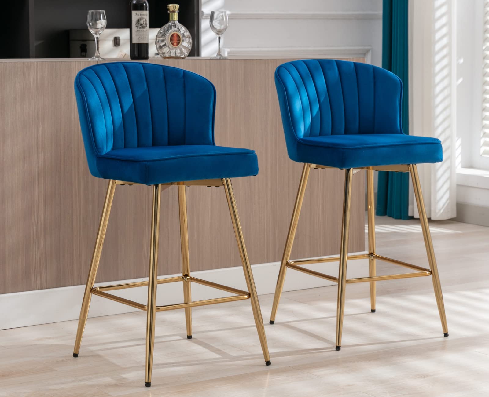 CIMOTA 25.5"H Curved Back Counter Stools Set of 2 - 8684CS