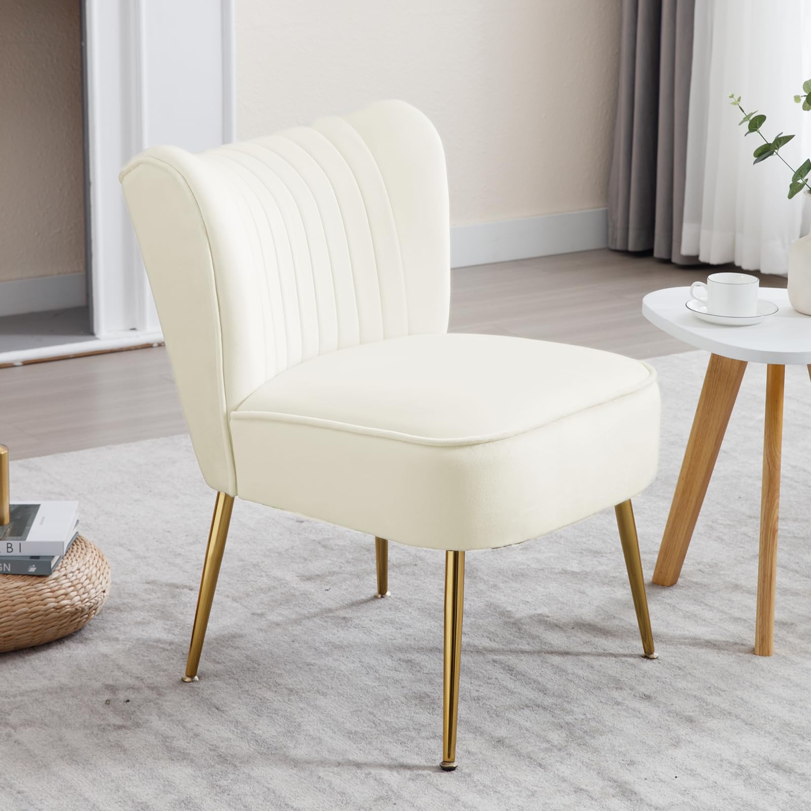 CHICAURA Mid Century Armless Accent Chair Set of 2 - XXX6AC