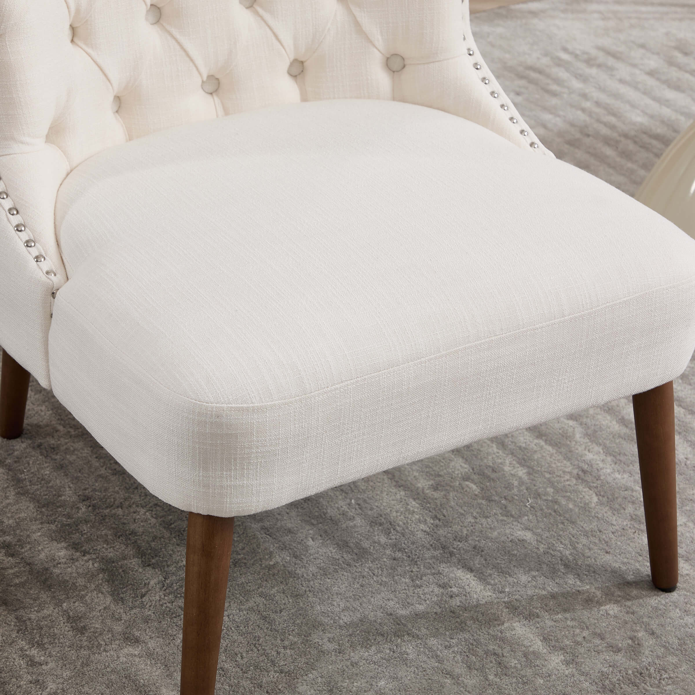 KMAX Slipper Chairs with Button Tufted Wingback - 2323AC