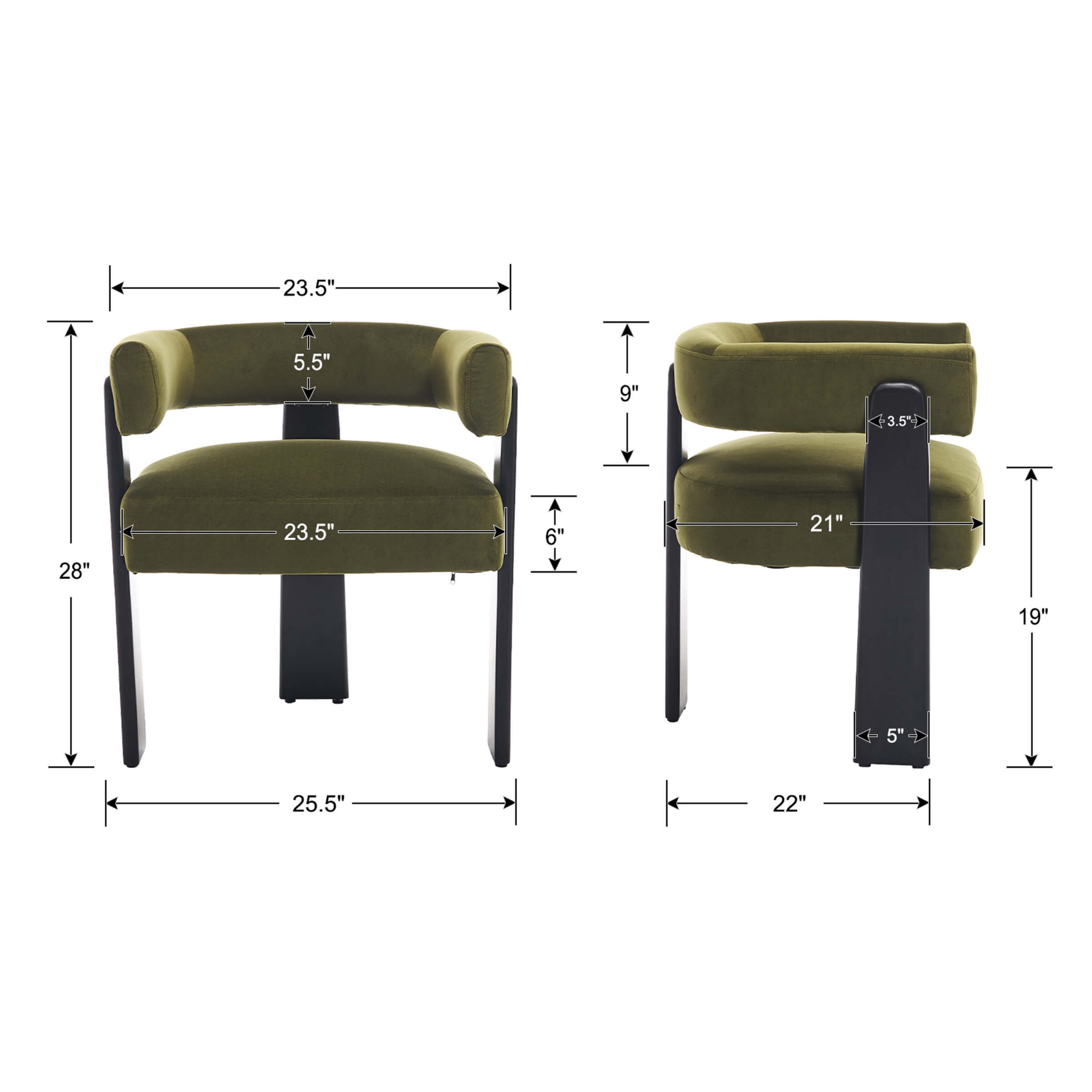 KMAX Barrel Dining Chairs - 10179DC