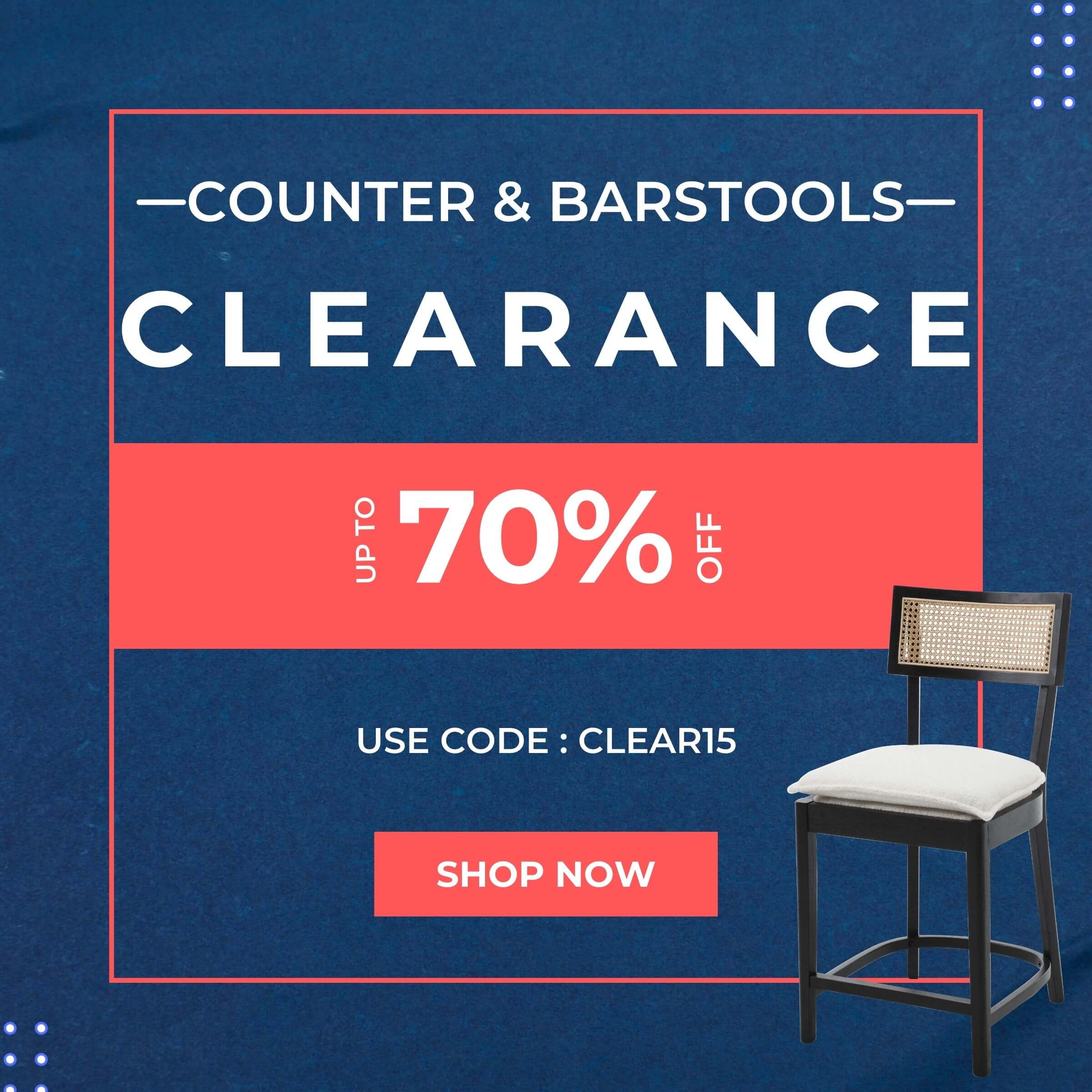 Clearance Counter & Barstools