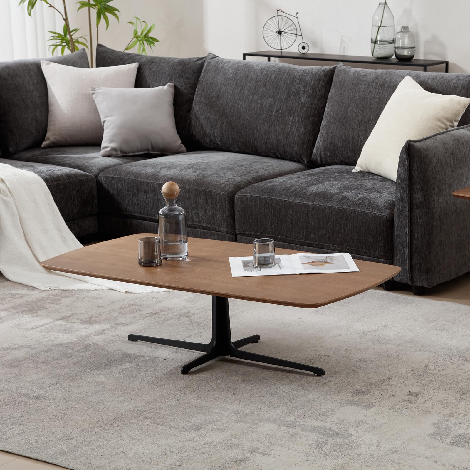 Kmax 47" Modern Rectangular Coffee Table Set of 2 - 23126CT