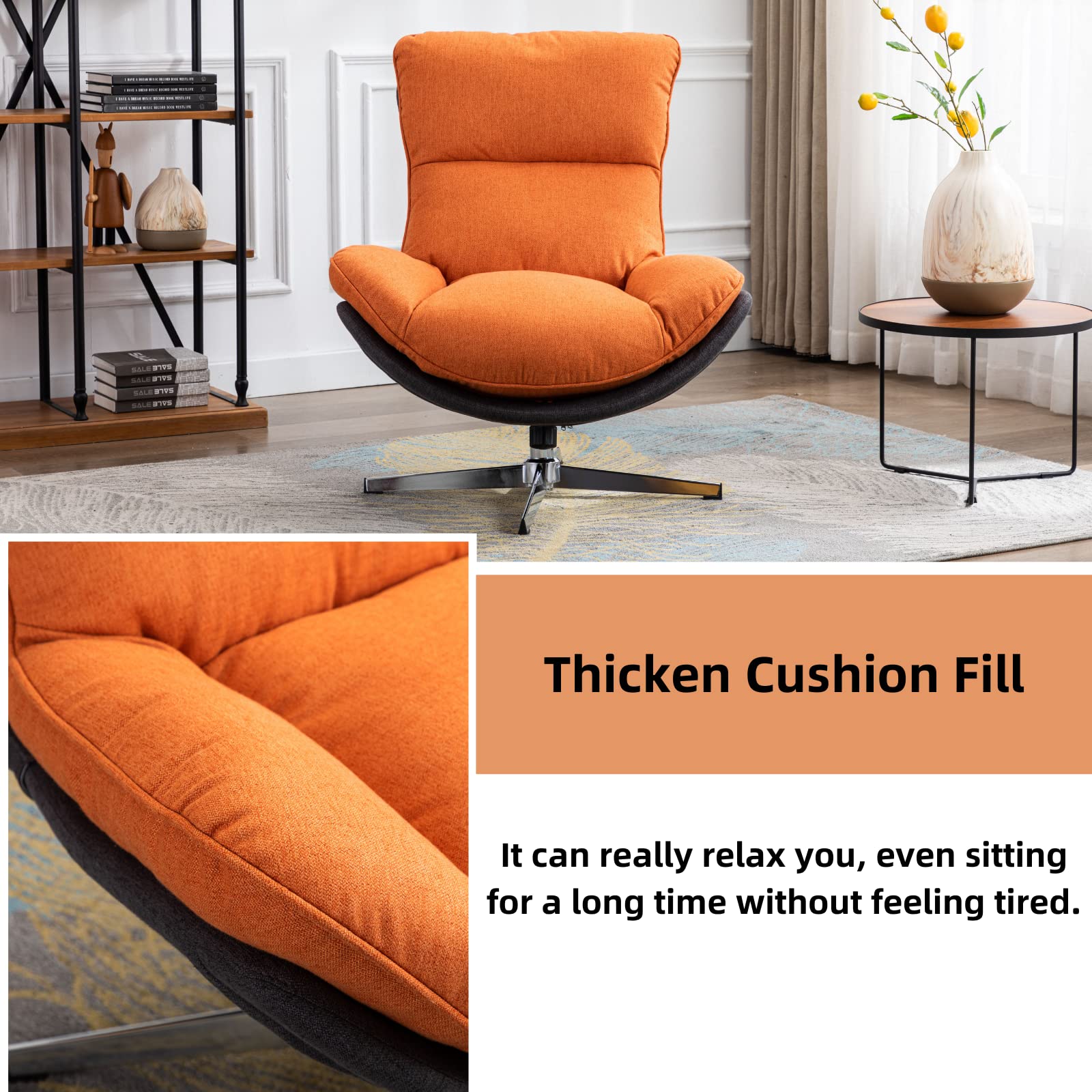 ROCITY Swivel Lounge Accent Chair 1 PCS - 18118AC