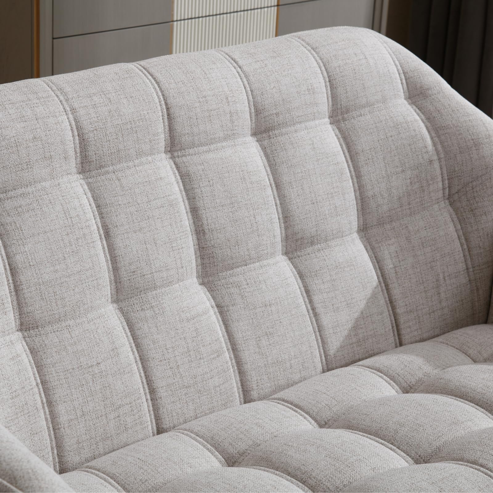 ROCITY 48" Modern Velvet Small Loveseat Sofa - 8904AC