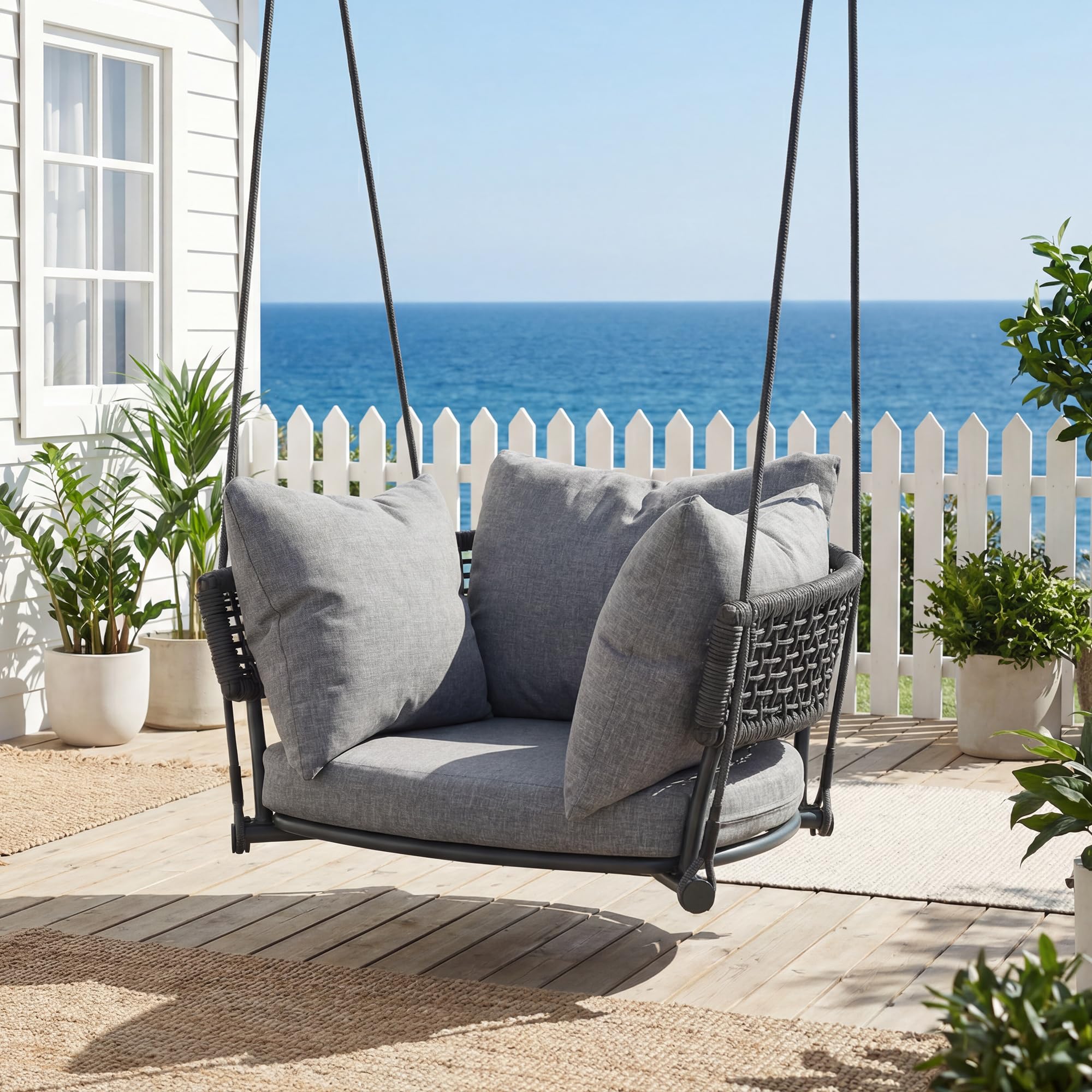 Outdoor Adjustable Rope Swinging Chair - 25016HS