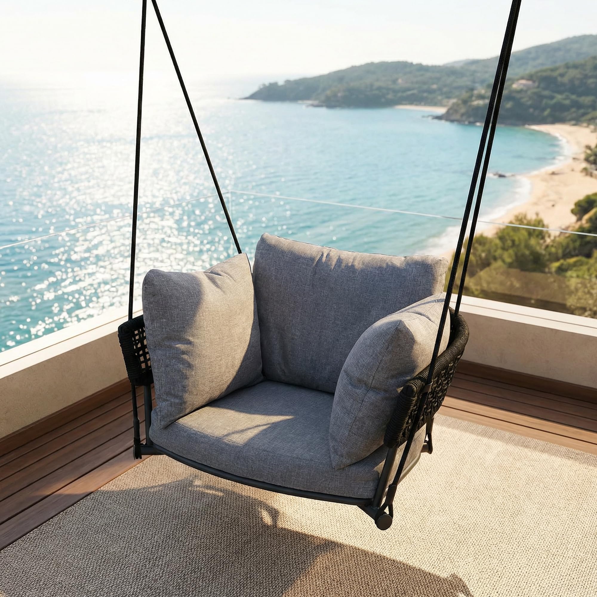 Outdoor Adjustable Rope Swinging Chair - 25016HS
