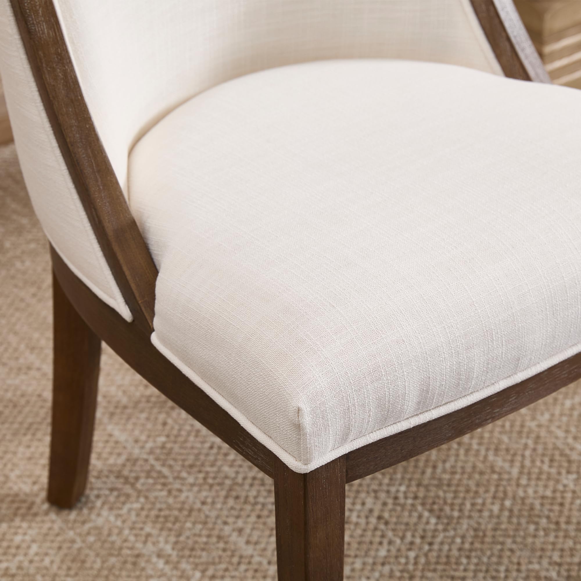 Kmax Farmhouse Curved High Back Dining Chairs Set of 2 - 02111DC