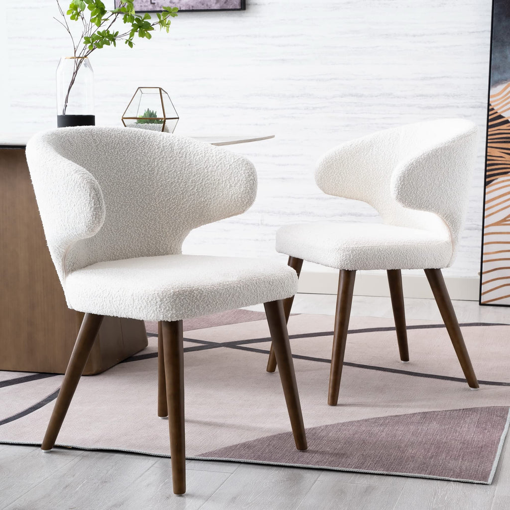 Curved Chair Rows Modern Curved Armless Chairs Set of 2 - 8279DC