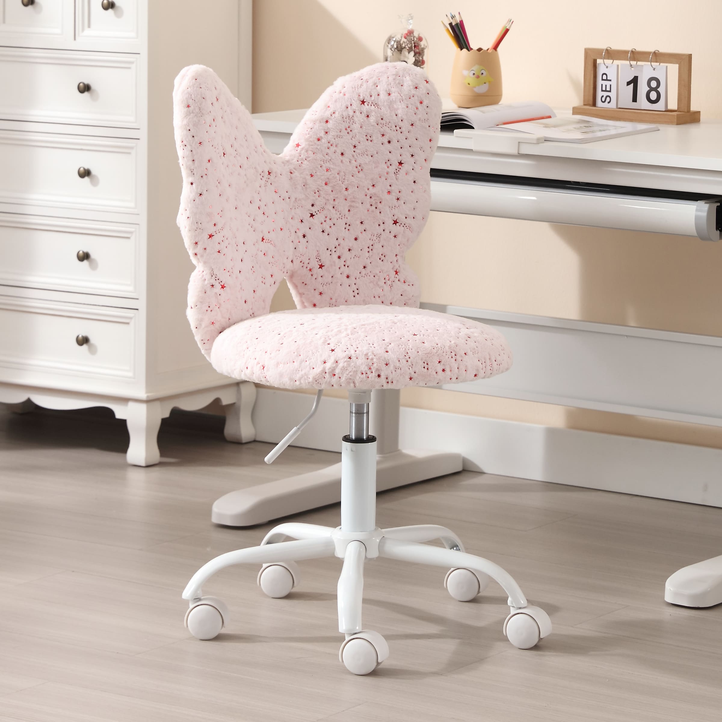 Kmax Butterfly Colorful Swivel Kids Desk Chair 1 PCS - 1723KC