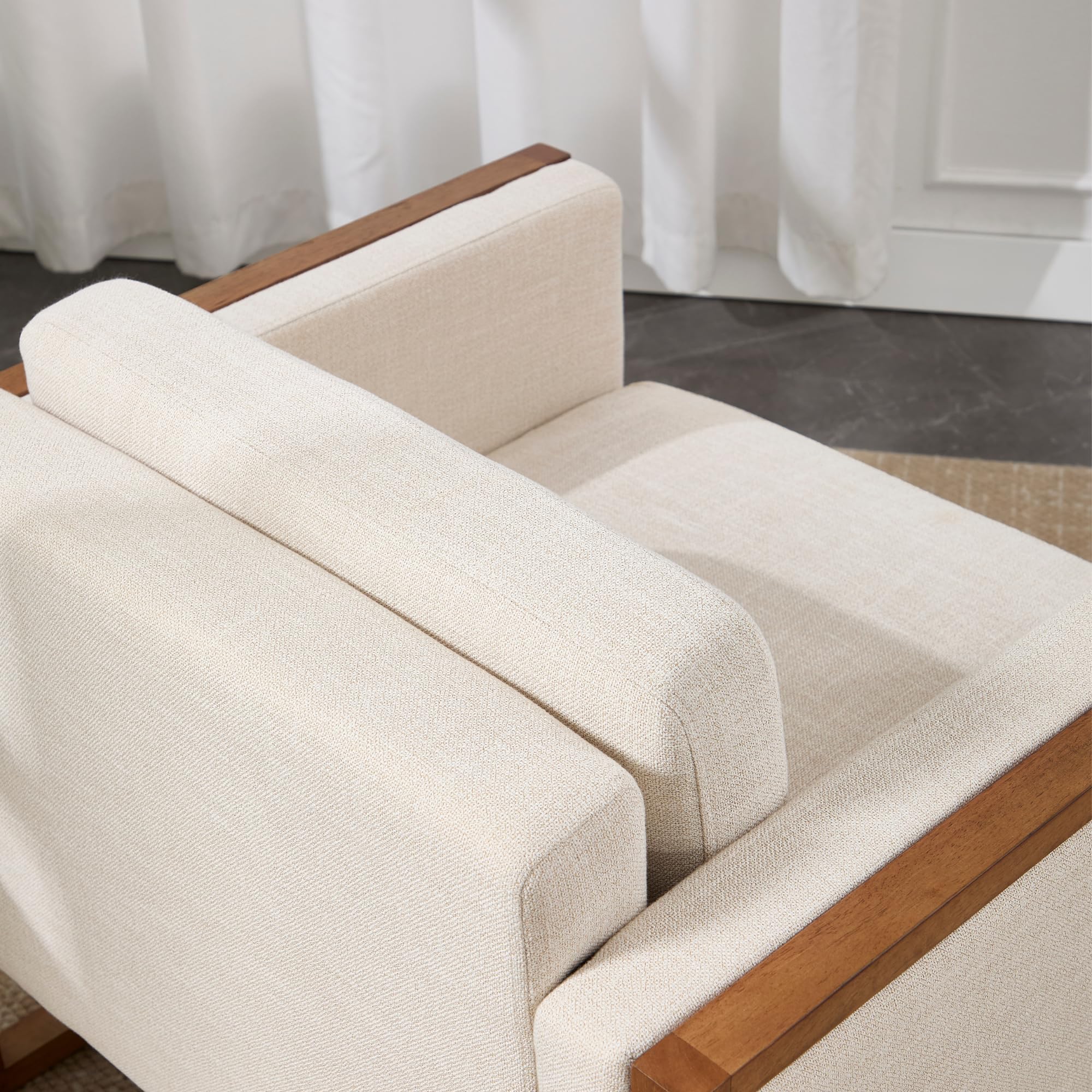 EALSON French Country Accent Chair with Brushed Legs 1 PCS - XX080AC