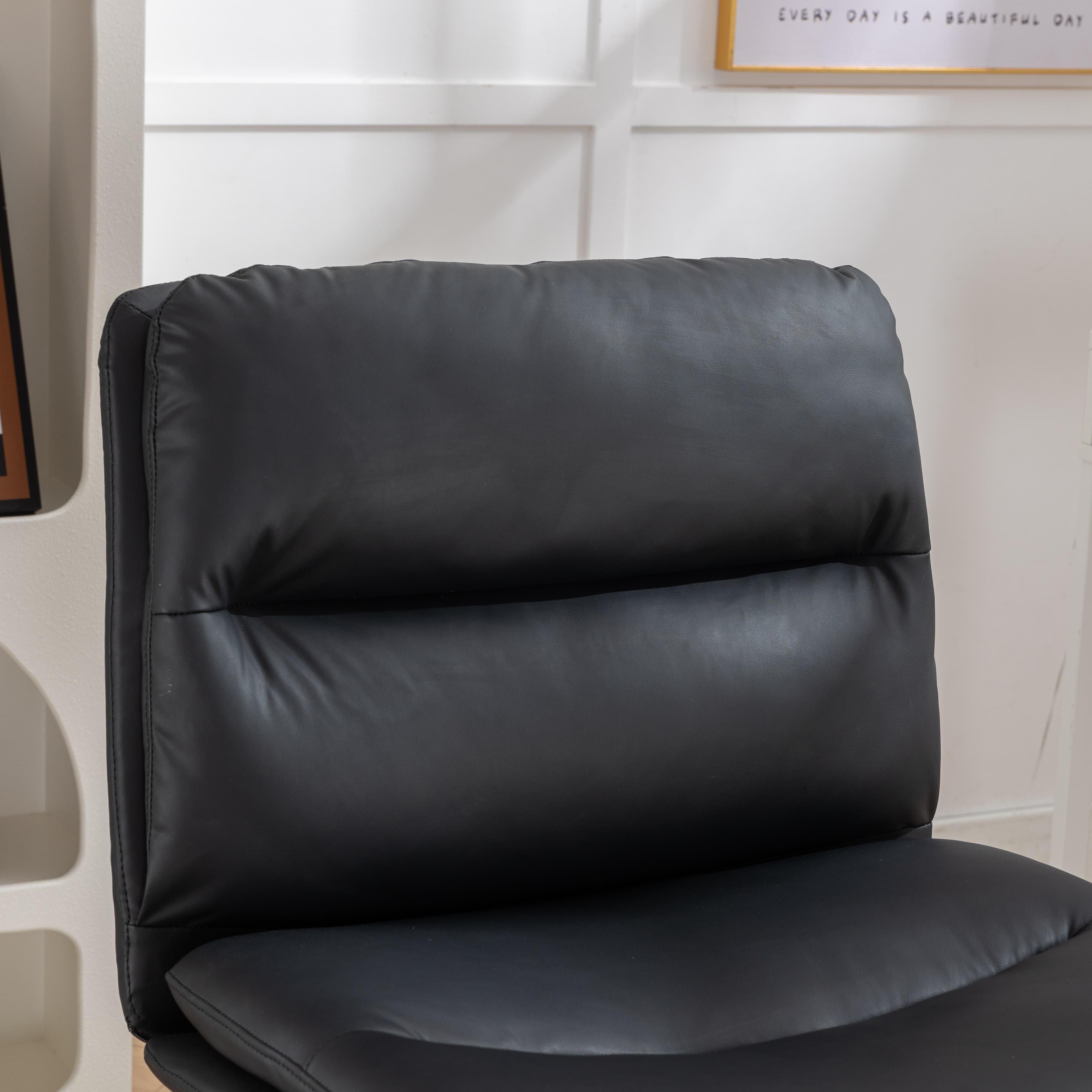 Adjustable Swivel Criss-Cross Chair with Wide Seat