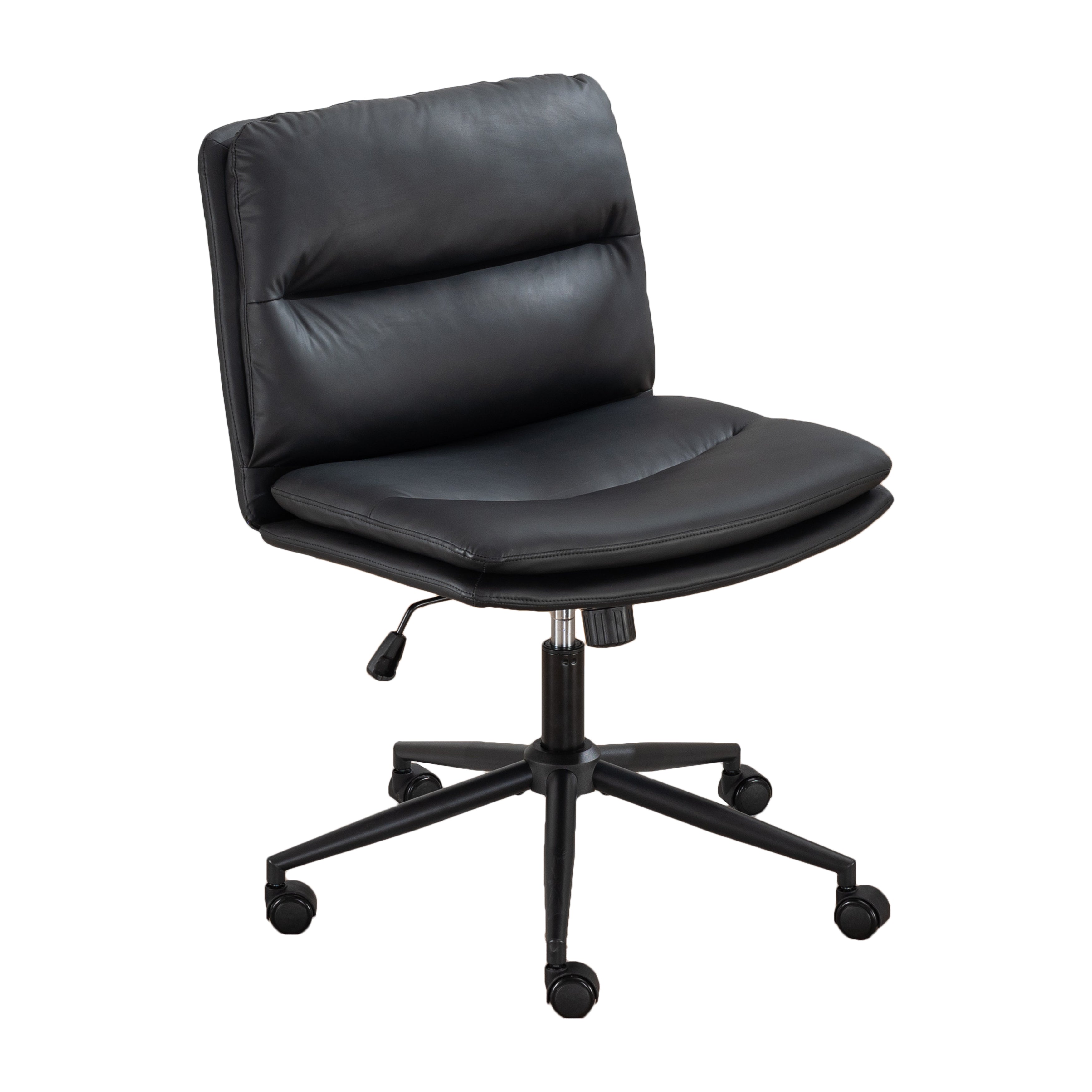 Adjustable Swivel Criss-Cross Chair with Wide Seat