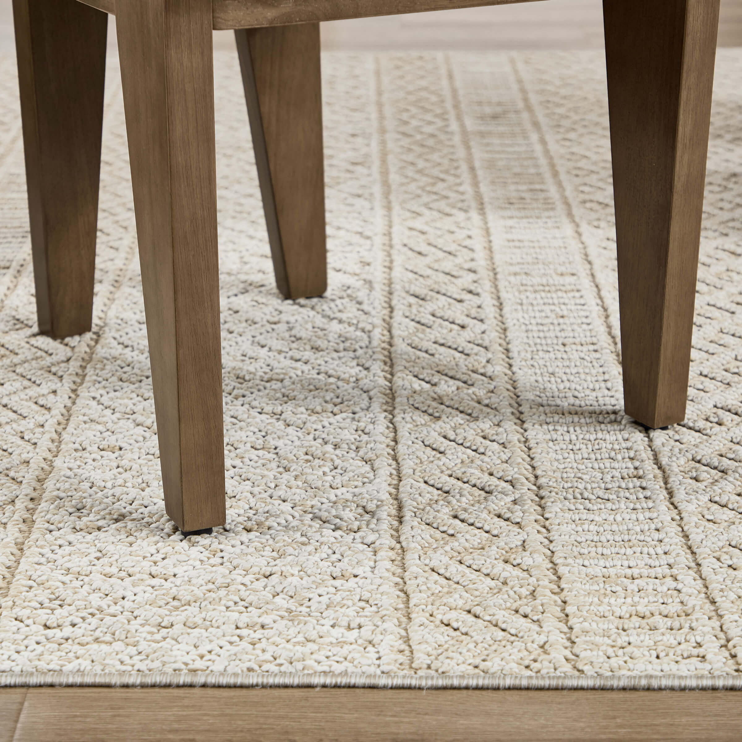 Chair legs and rug weave