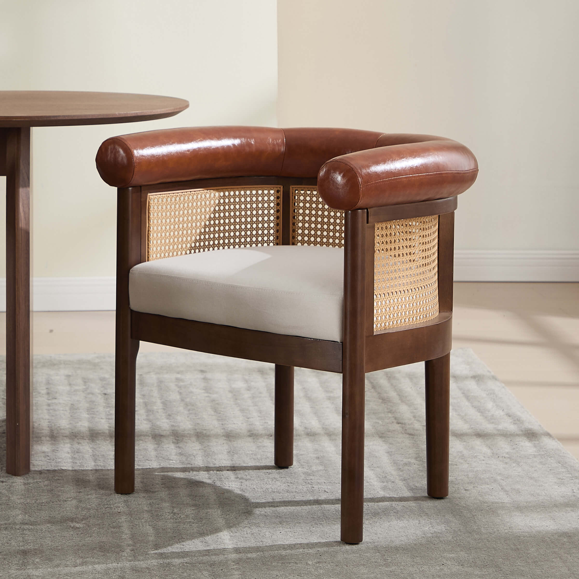 Mid Century Barrel Dining Chairs 1 PCS - 10121DC