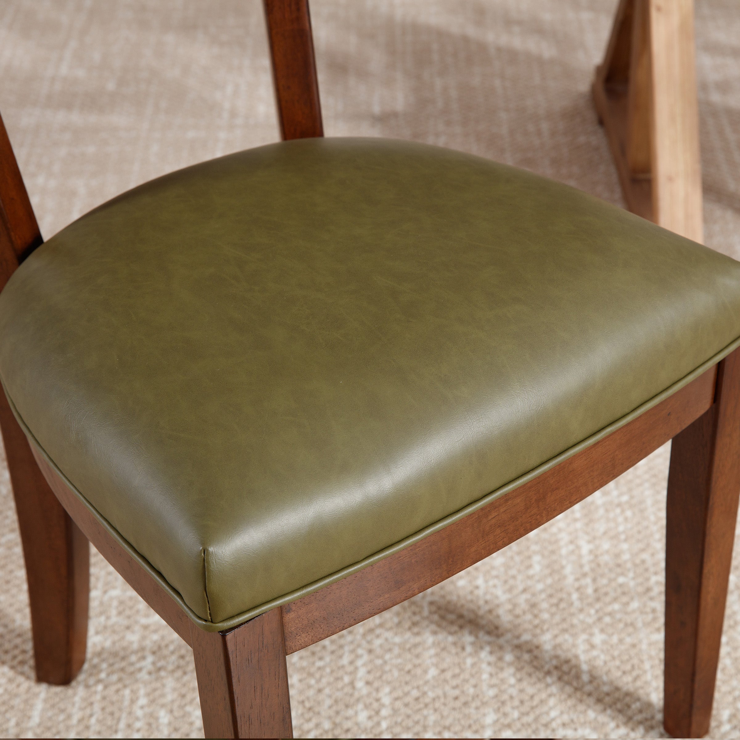 EALSON Mid Century Modern PU Dining Chairs Set of 2 - 061DC