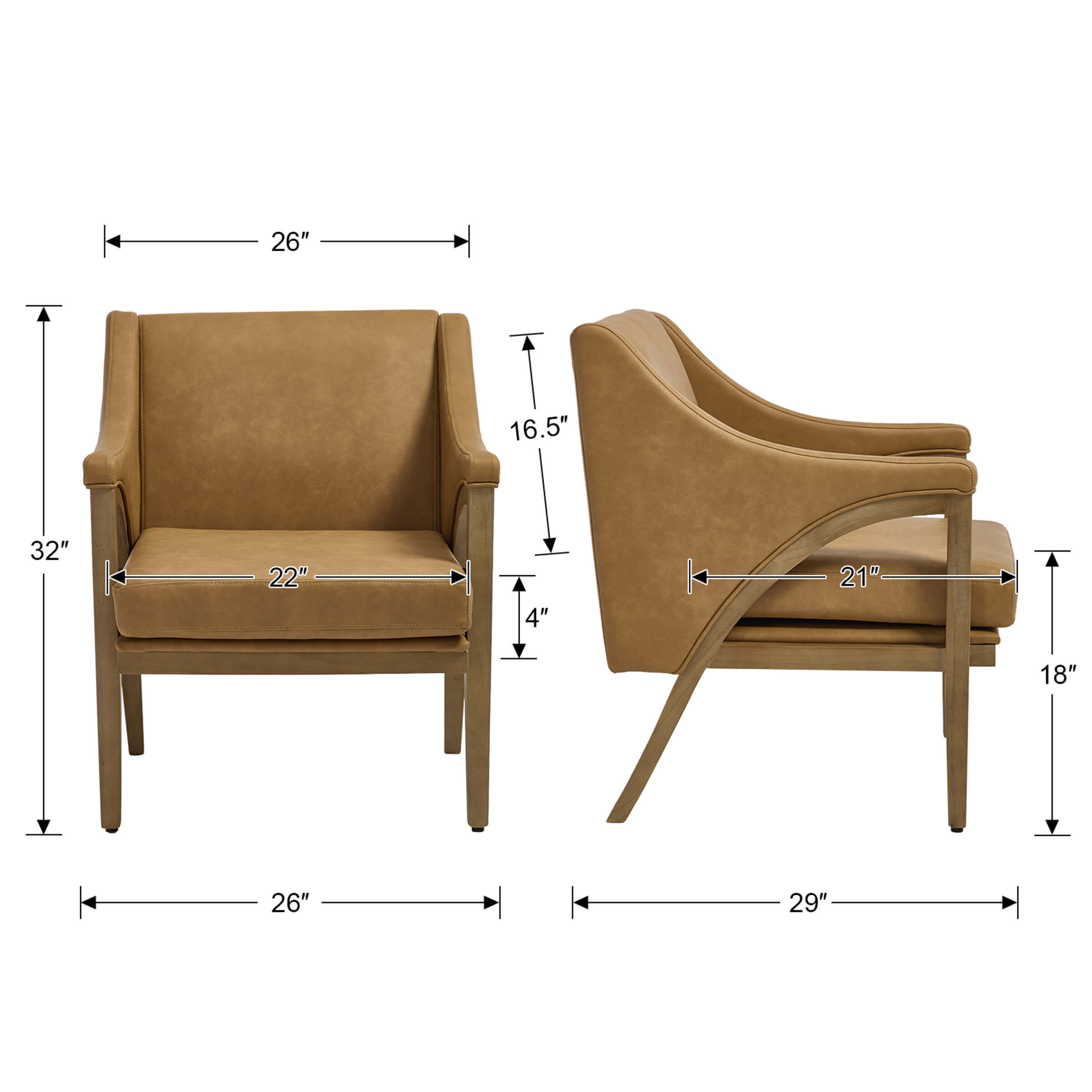 Modern Comfy Living Room Chair 1 PCS - 30056AC
