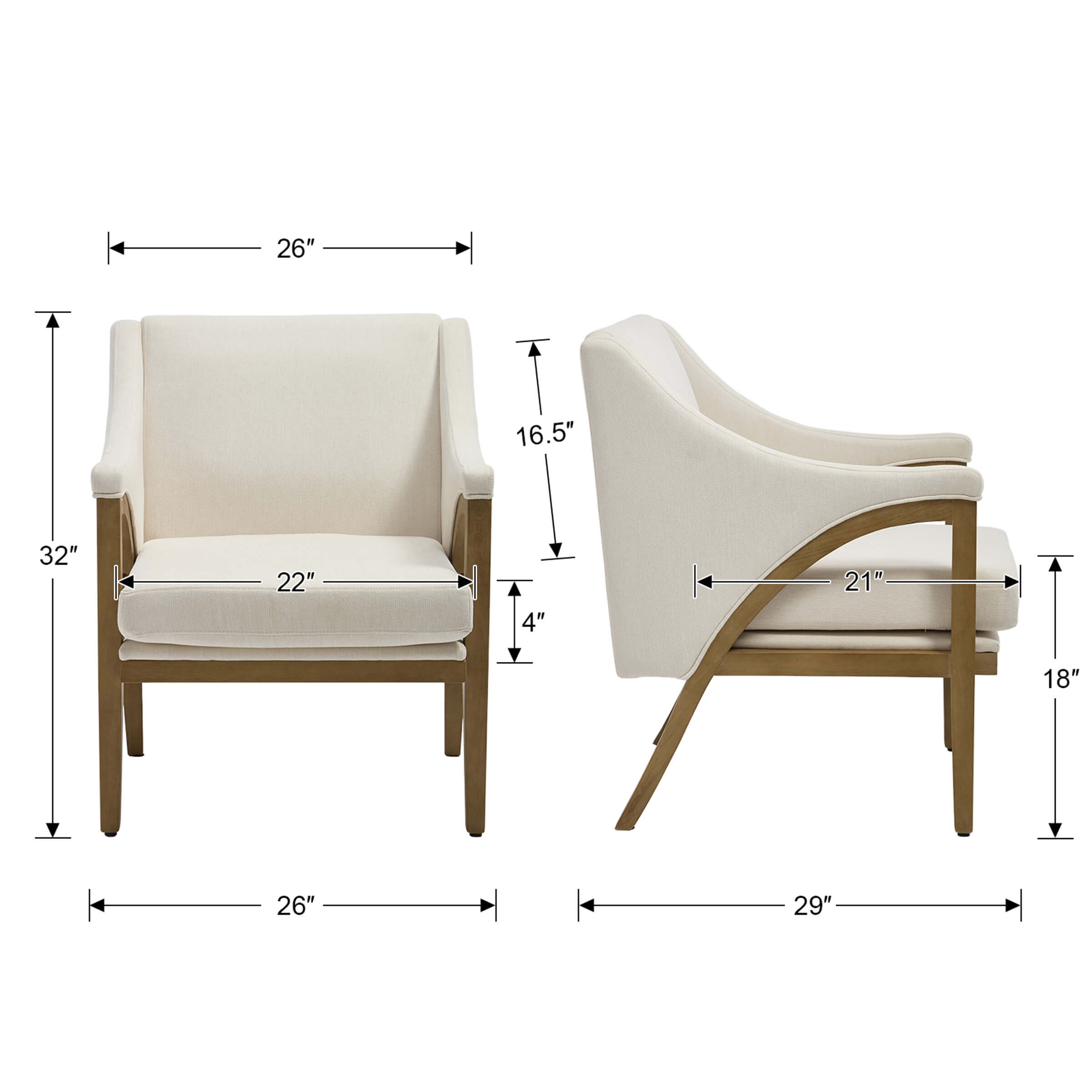 Modern Comfy Living Room Chair 1 PCS - 30056AC