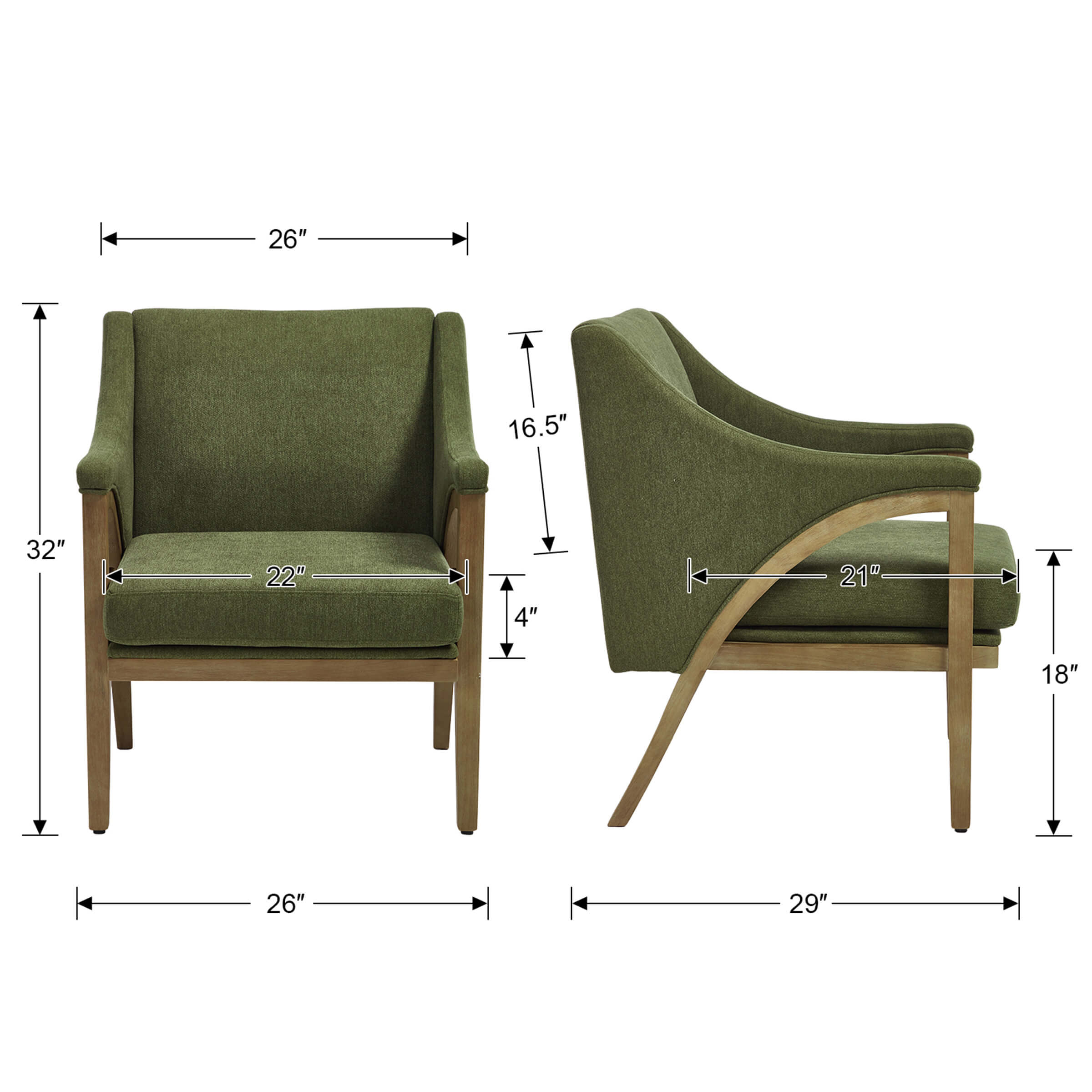 Modern Comfy Living Room Chair 1 PCS - 30056AC