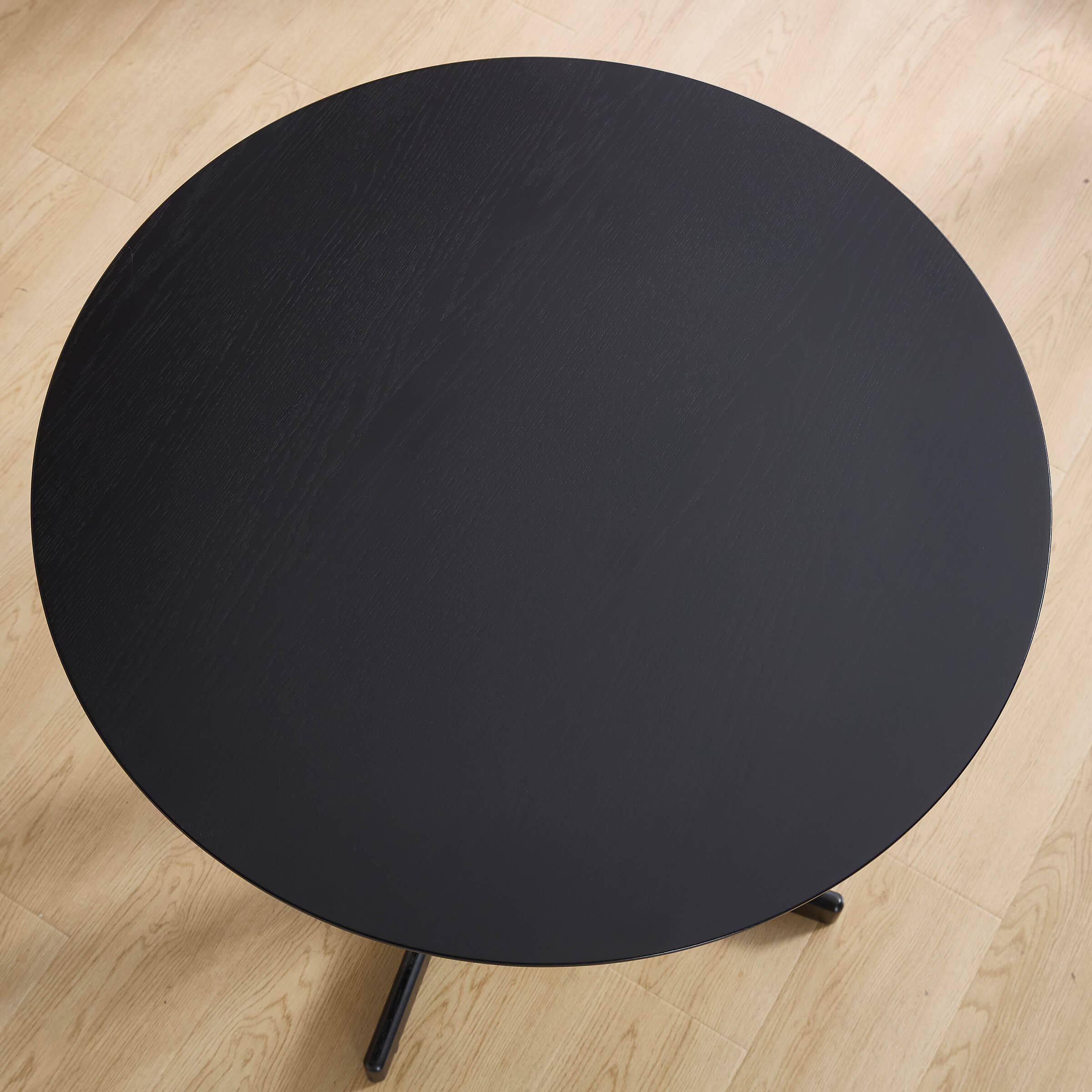 Kmax 31.5" Wide Small Round Black Dining Table