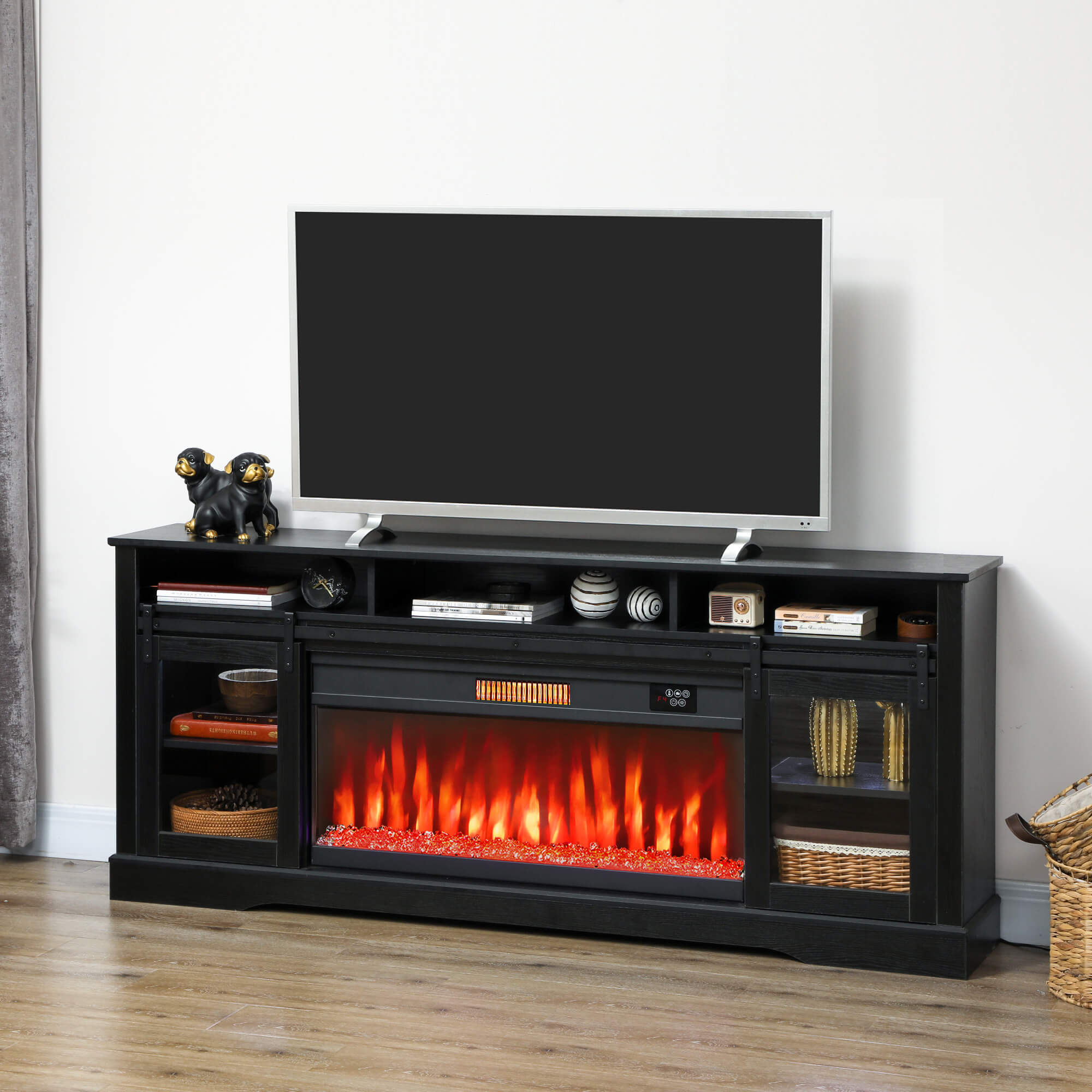 Electric Fireplace TV Stand for 65-80 Inch TVs
