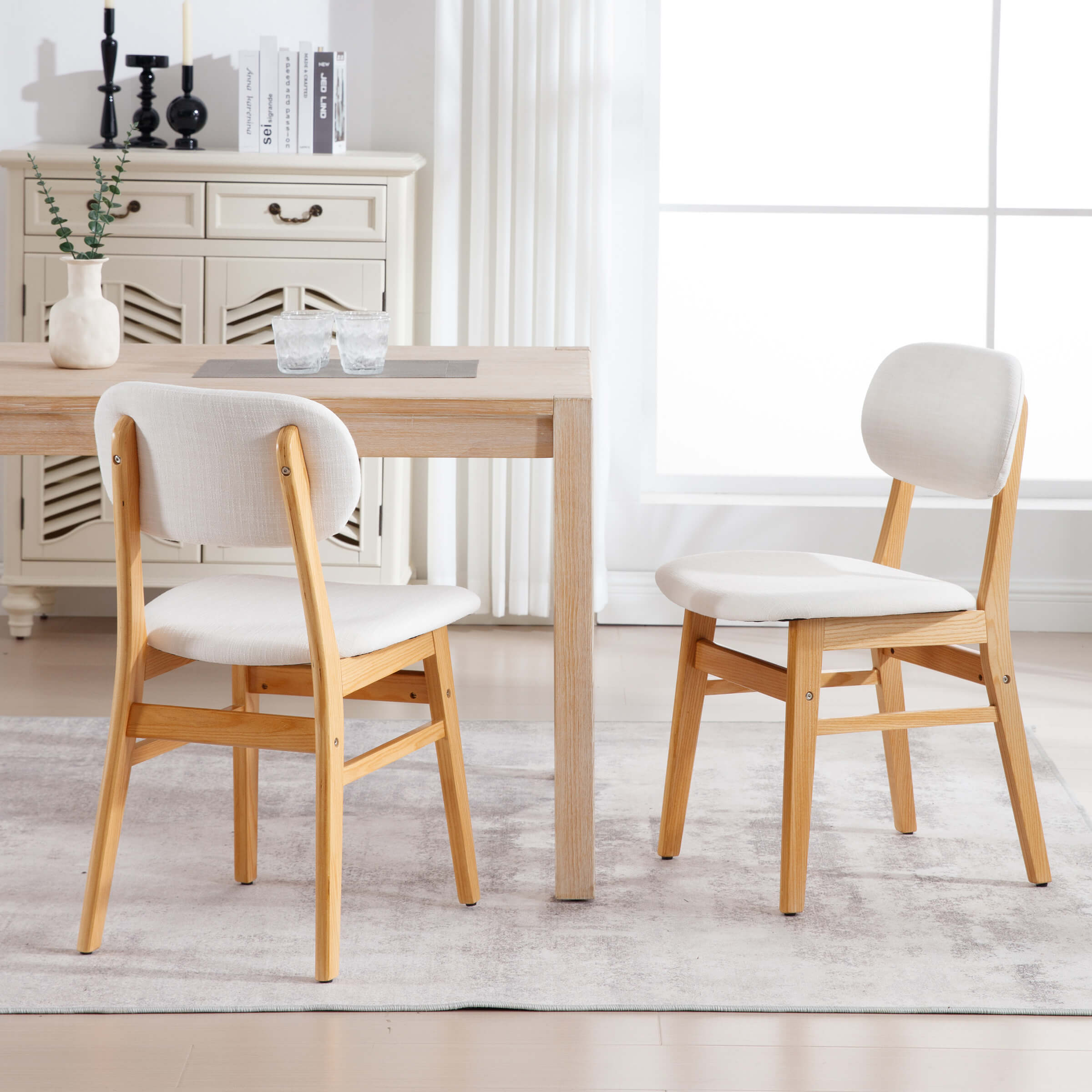 KMAX Nordic Style Dining Chairs Set of 2- 9009DC