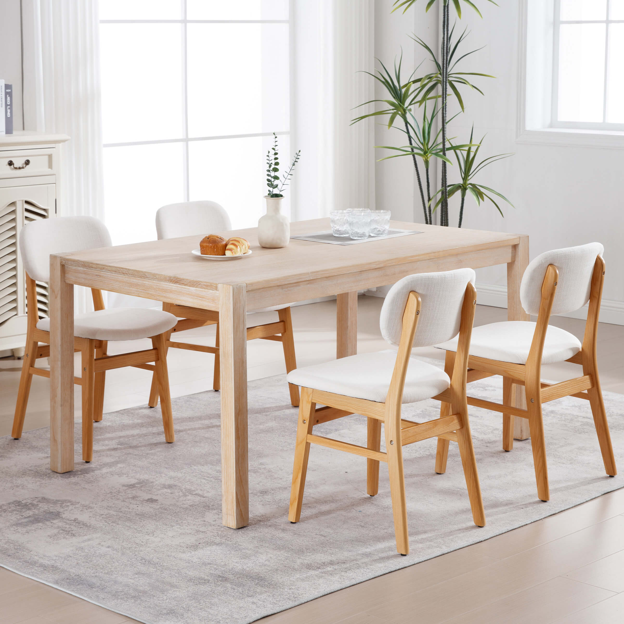 KMAX Nordic Style Dining Chairs Set of 2- 9009DC