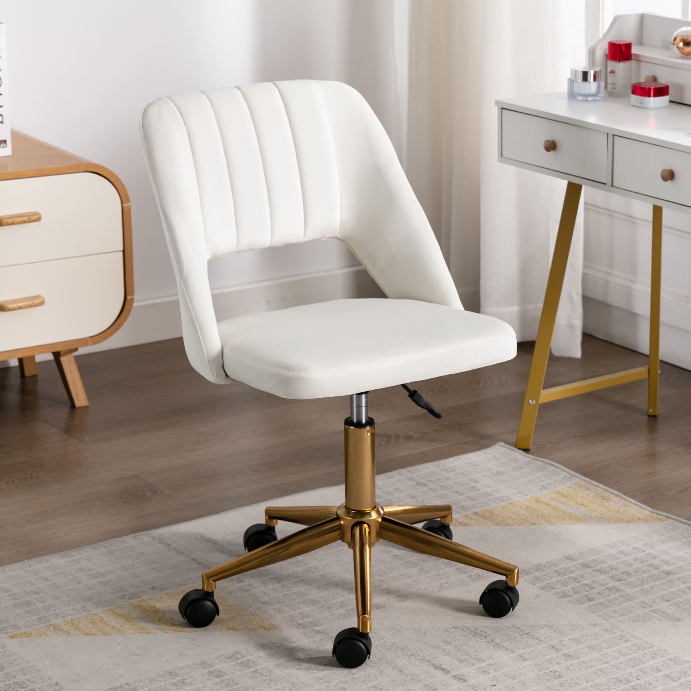 CHICAURA Hollow Back Desk Chair 1 PCS - 8441OC