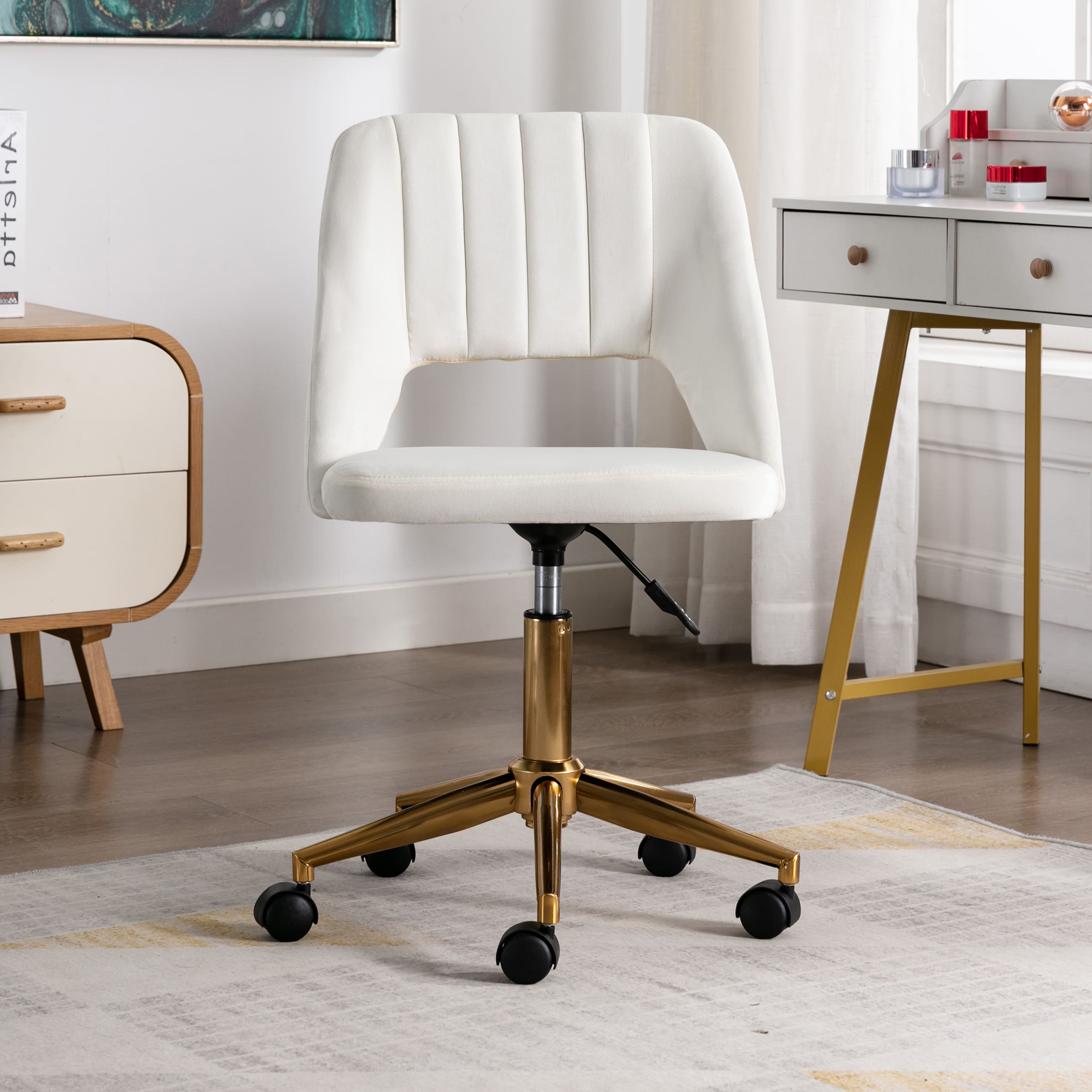 CHICAURA Hollow Back Desk Chair 1 PCS - 8441OC
