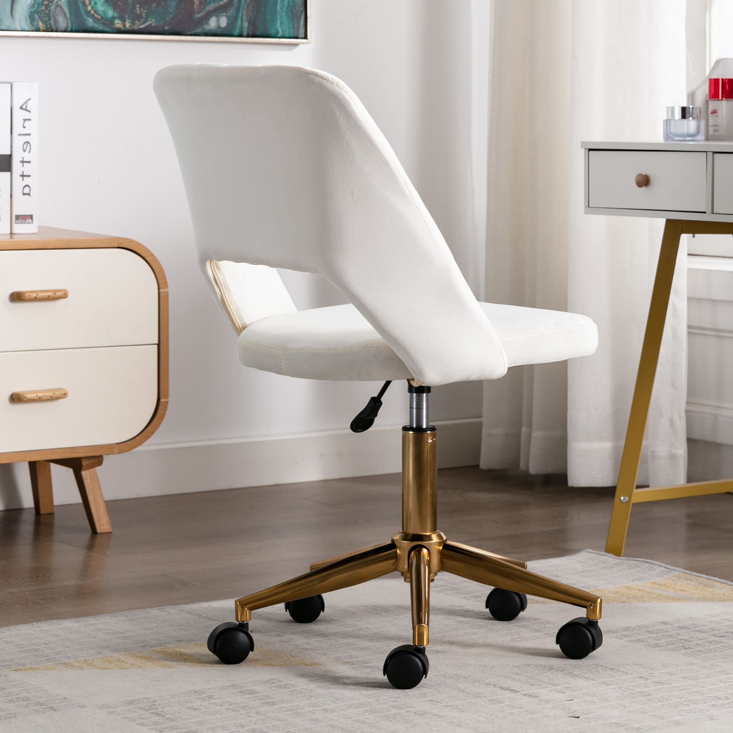 CHICAURA Hollow Back Desk Chair 1 PCS - 8441OC