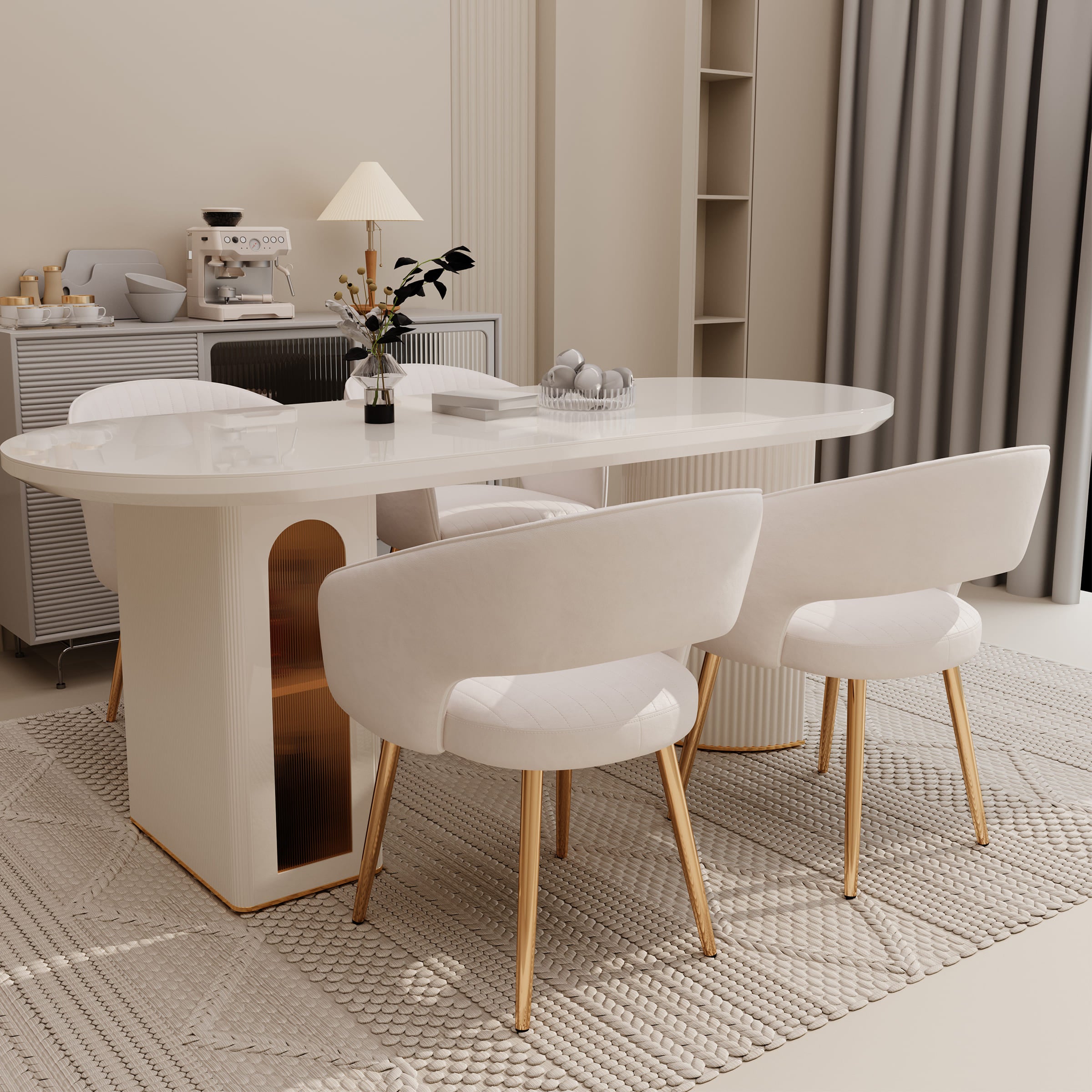 CHICAURA Modern Dining Chairs Set of 2 - 3059DC