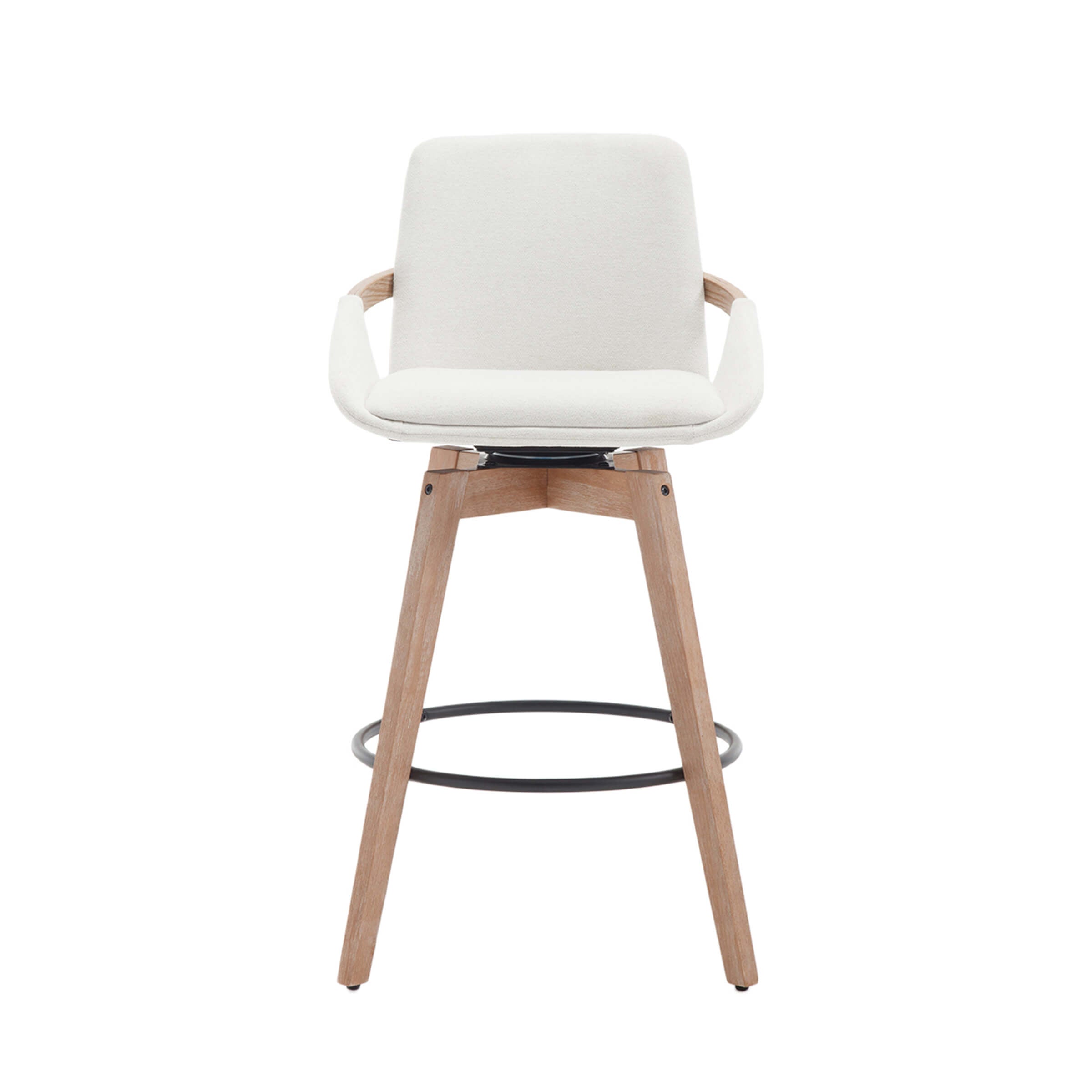 CIMOTA 26"H Swivel Curved Back Counter Stools Set of 2 - 3088CS