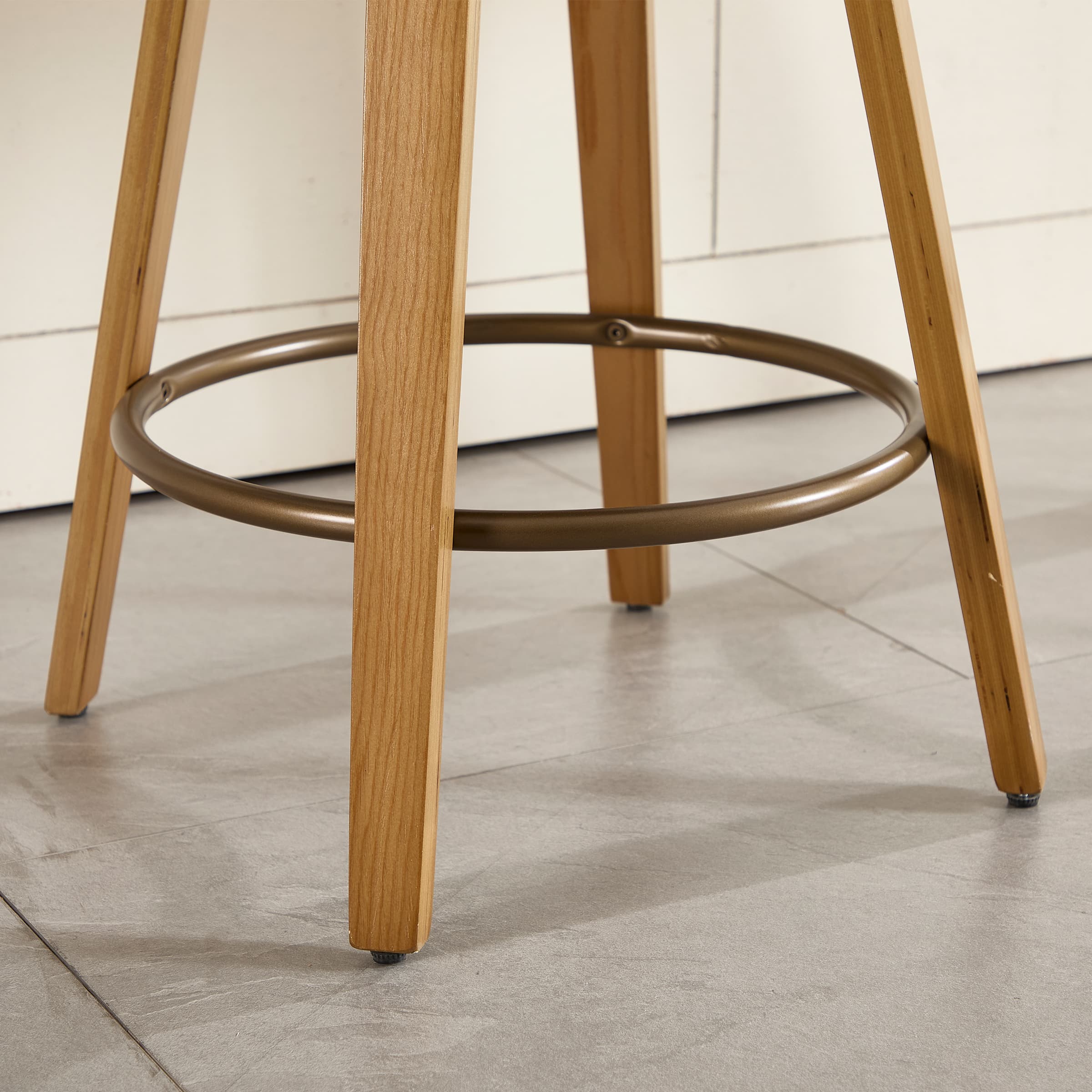 CIMOTA 26"H Swivel Rattan Counter Height Bar Stools Set of 2 - 71062CS