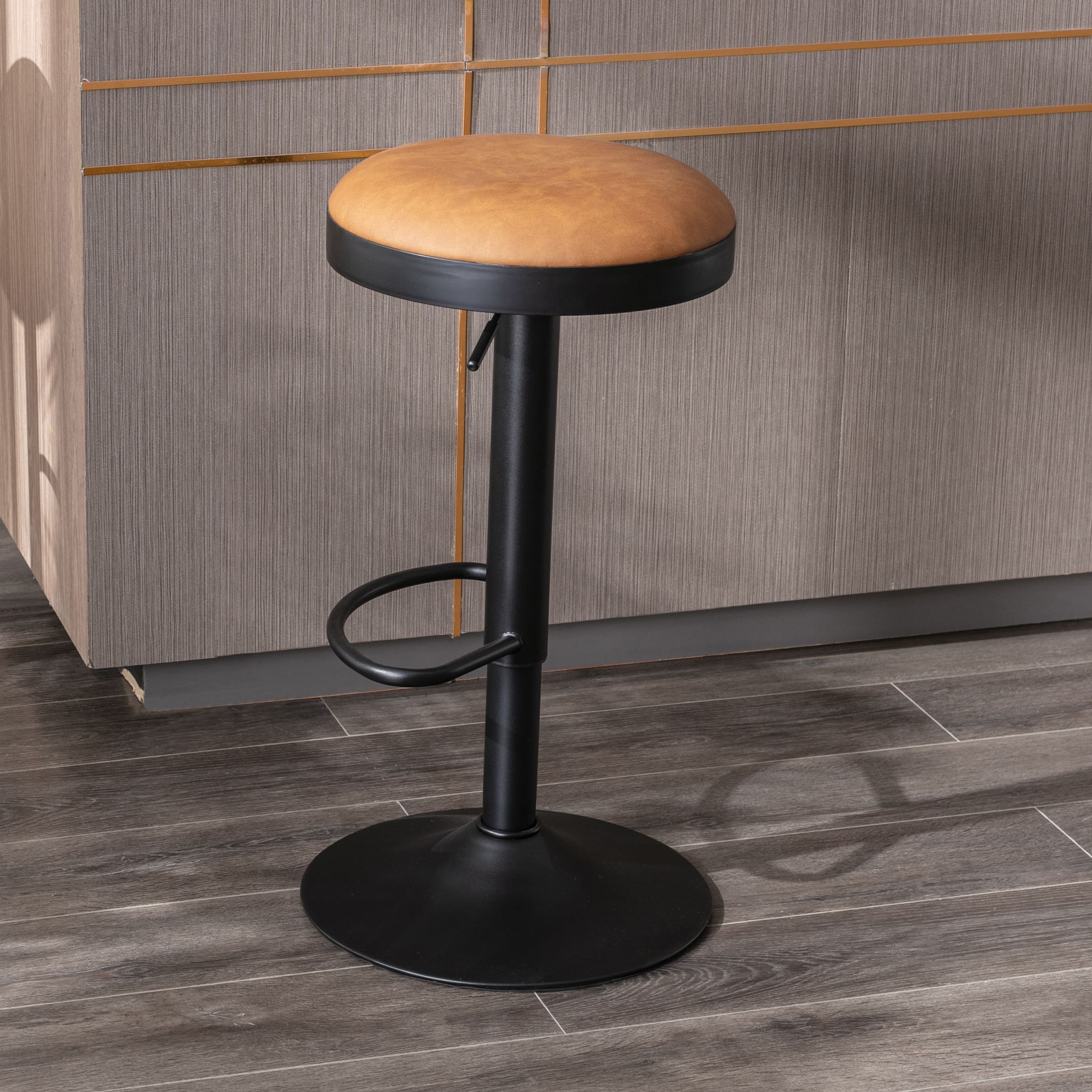 CIMOTA Adjustable Swivel Backless Bar Stools 1 PCS - 90117AB