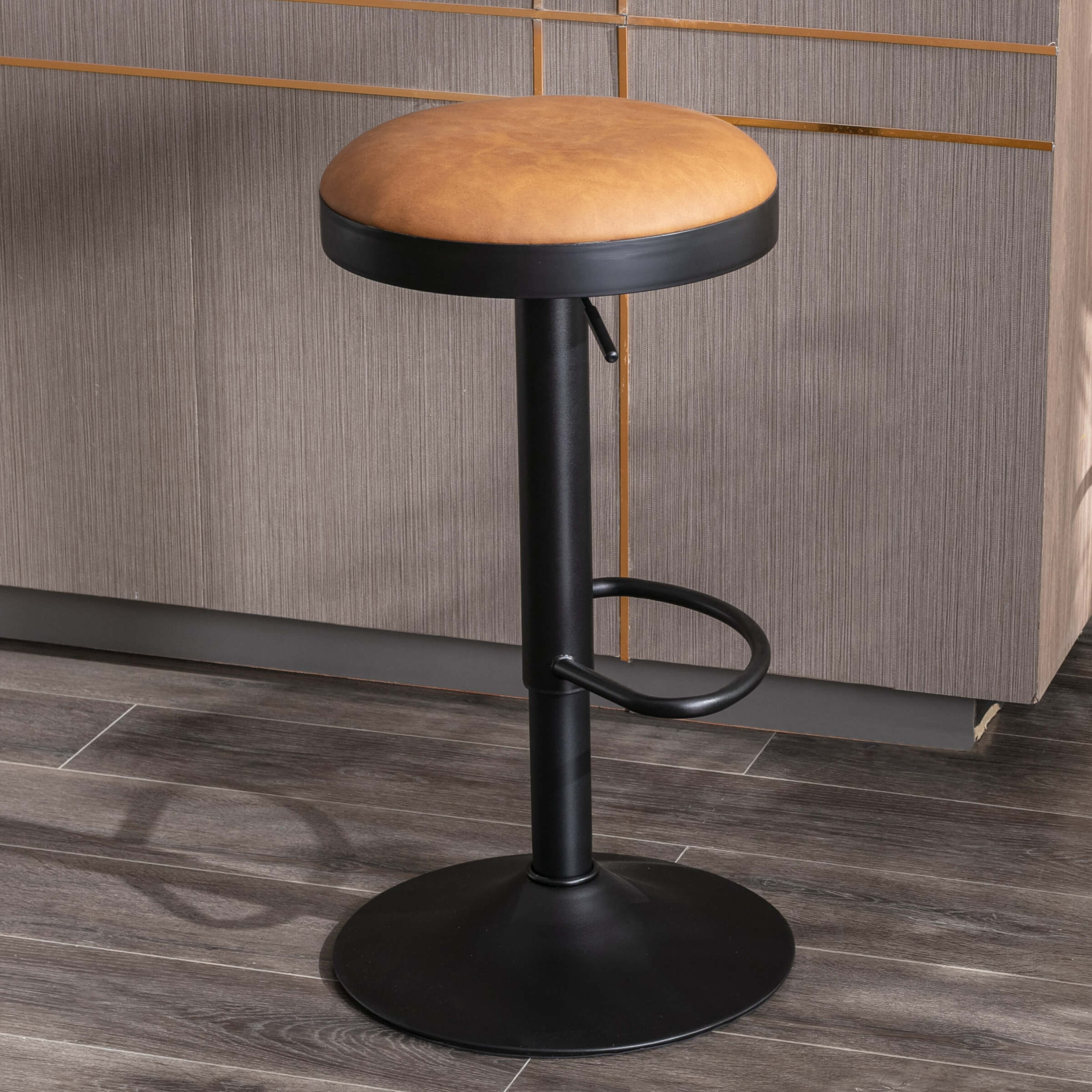 CIMOTA Adjustable Swivel Backless Bar Stools 1 PCS - 90117AB