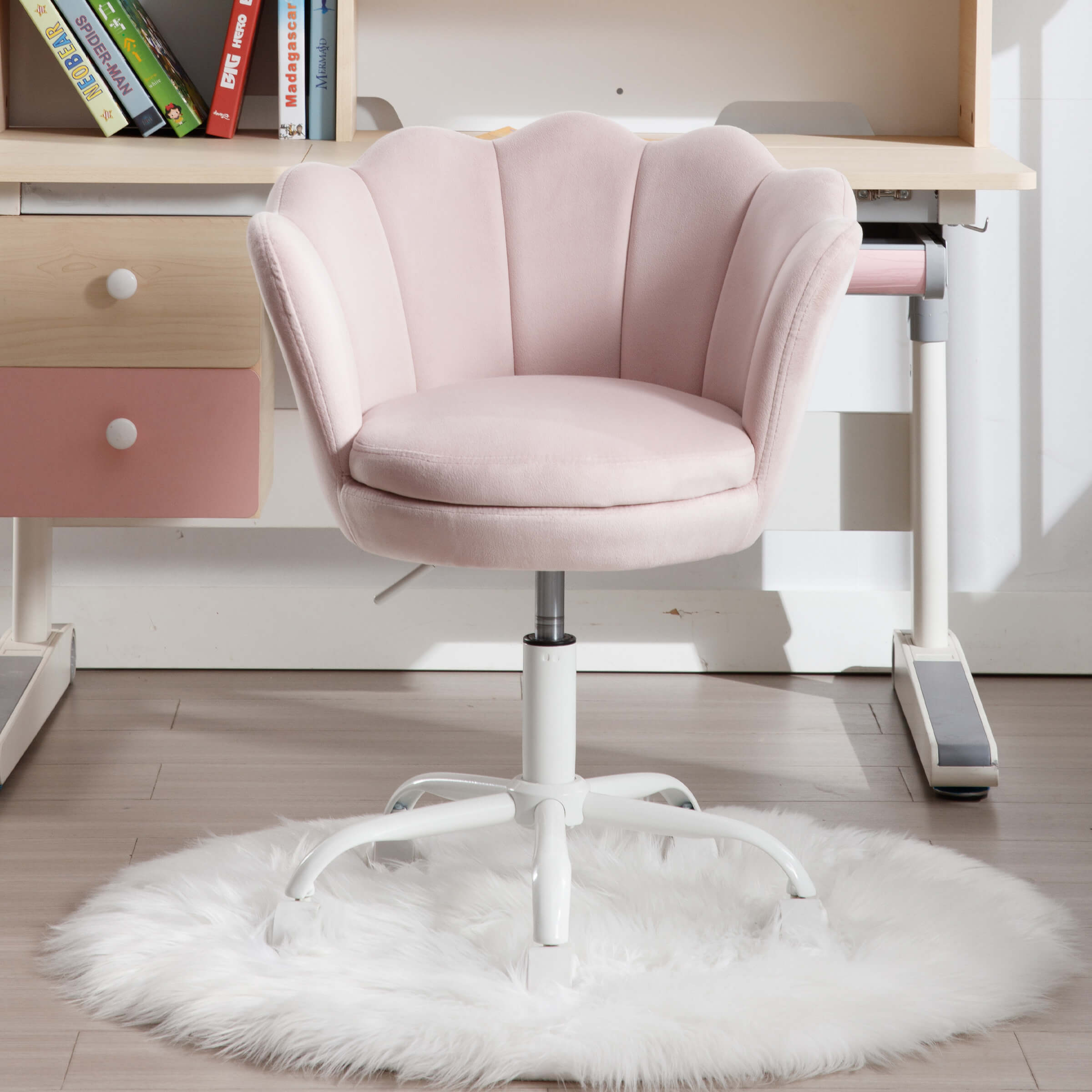 CIMOTA Adjustable Velvet Kids Desk Chair 1 PCS - 1342KC