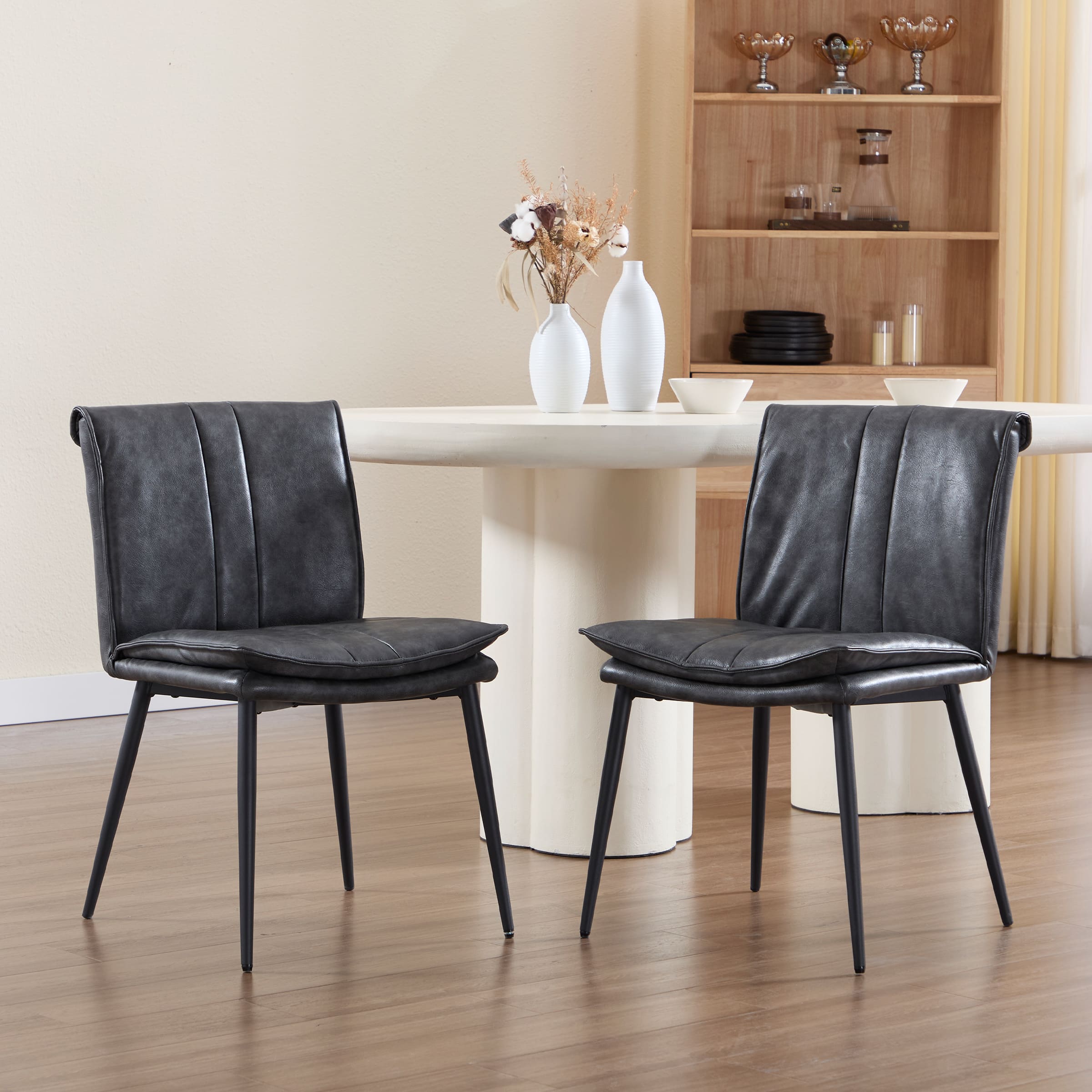 CIMOTA Leather Dining Chairs Set of 2 - 5197DC