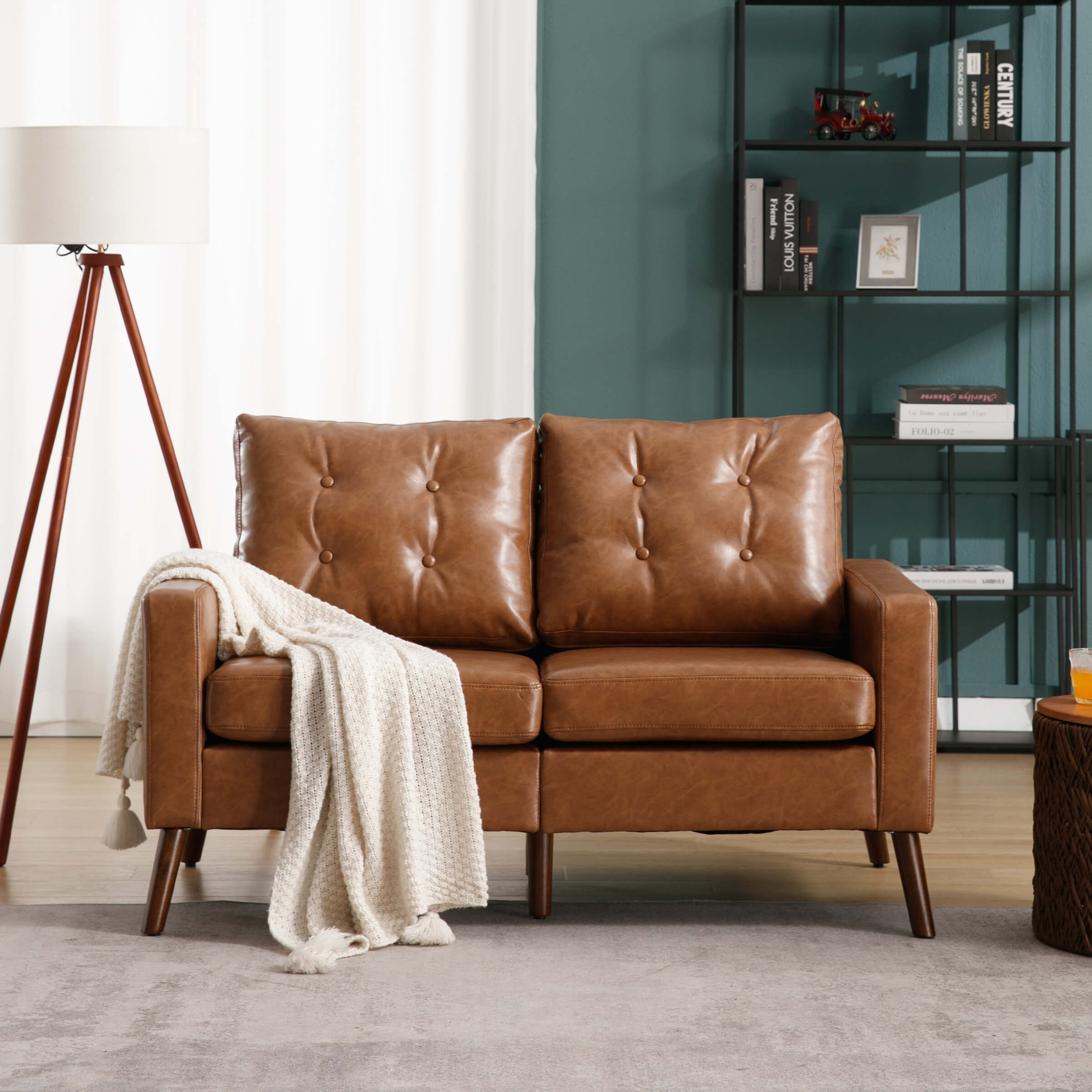CIMOTA 53”W Mid Century Modern Loveseat Sofa - X168SF