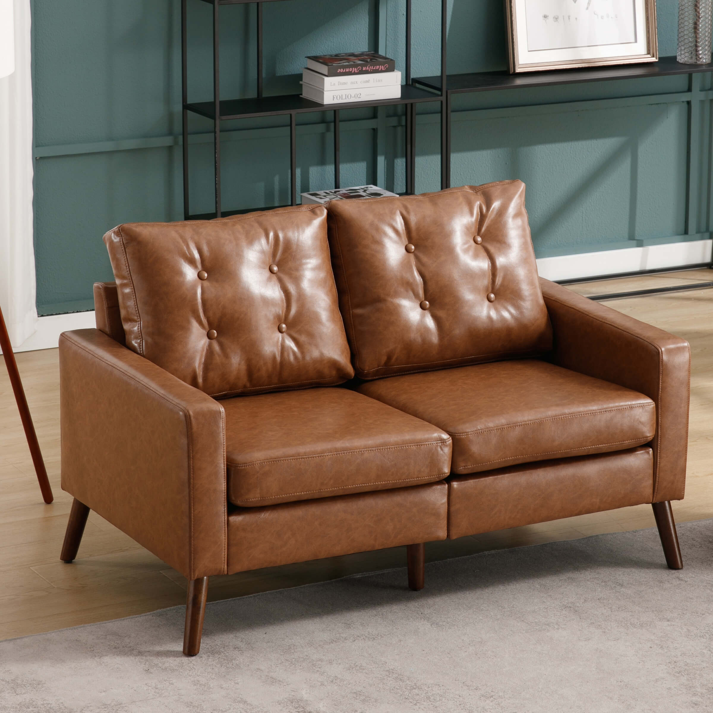 CIMOTA 53”W Mid Century Modern Loveseat Sofa - X168SF