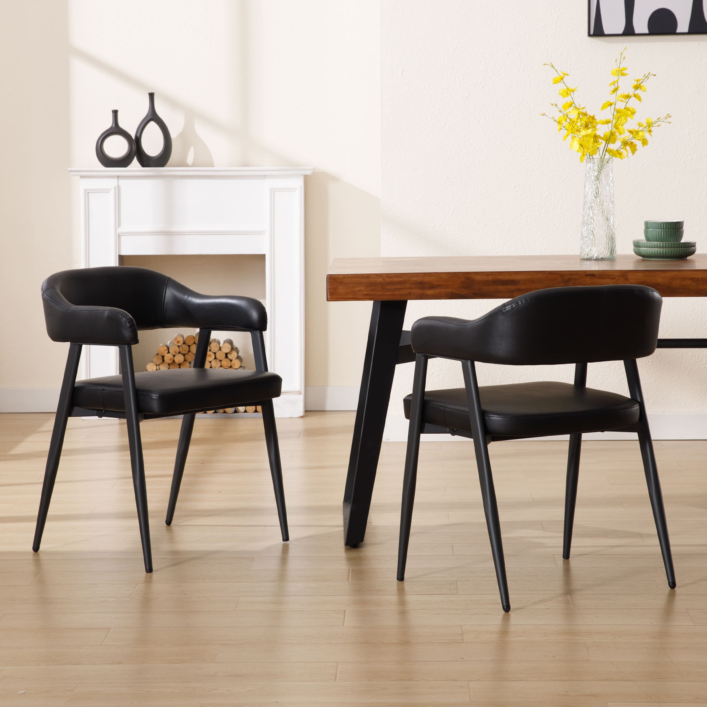CIMOTA Modern Open Back Dining Chairs Set of 2 - 91530DC