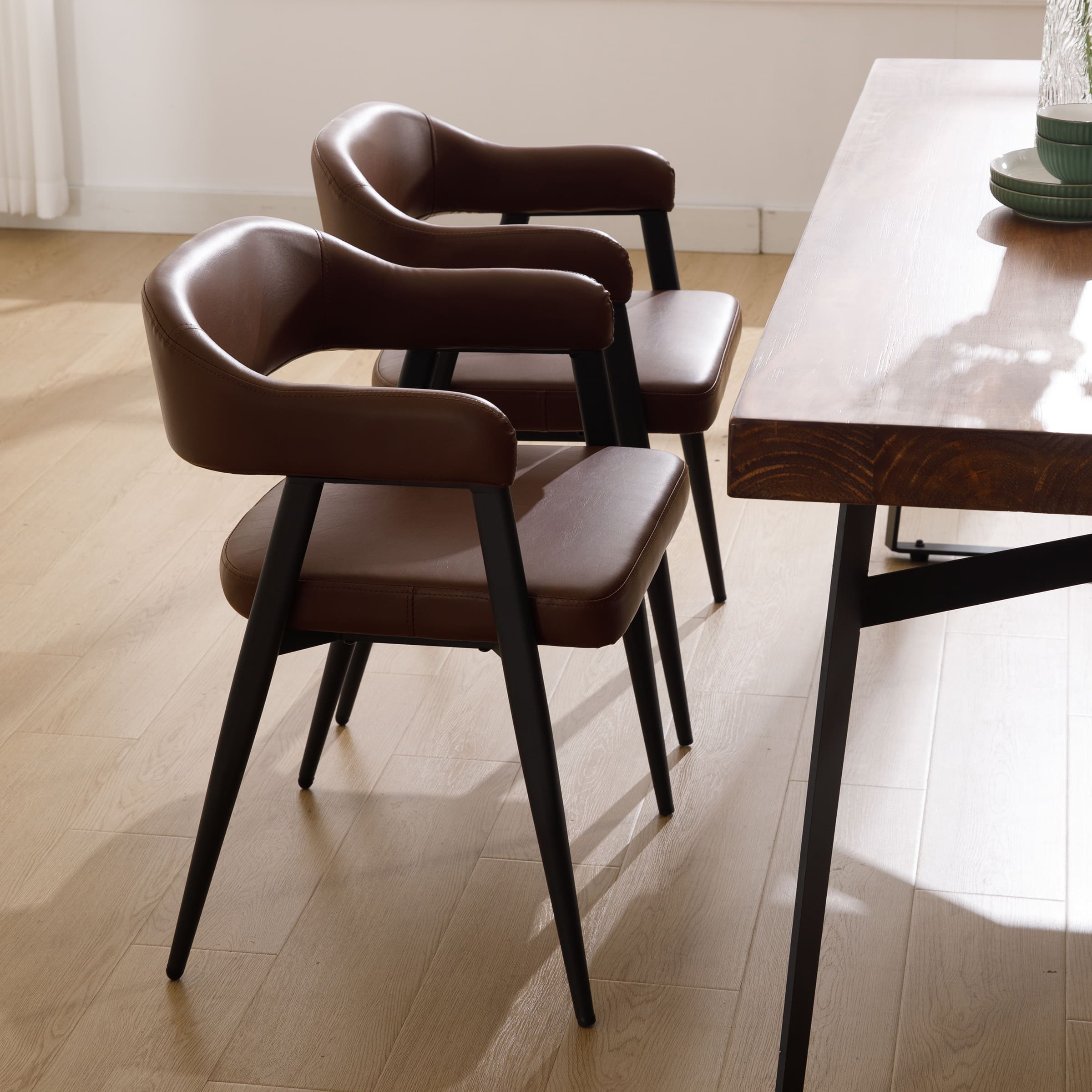 CIMOTA Modern Open Back Dining Chairs Set of 2 - 91530DC