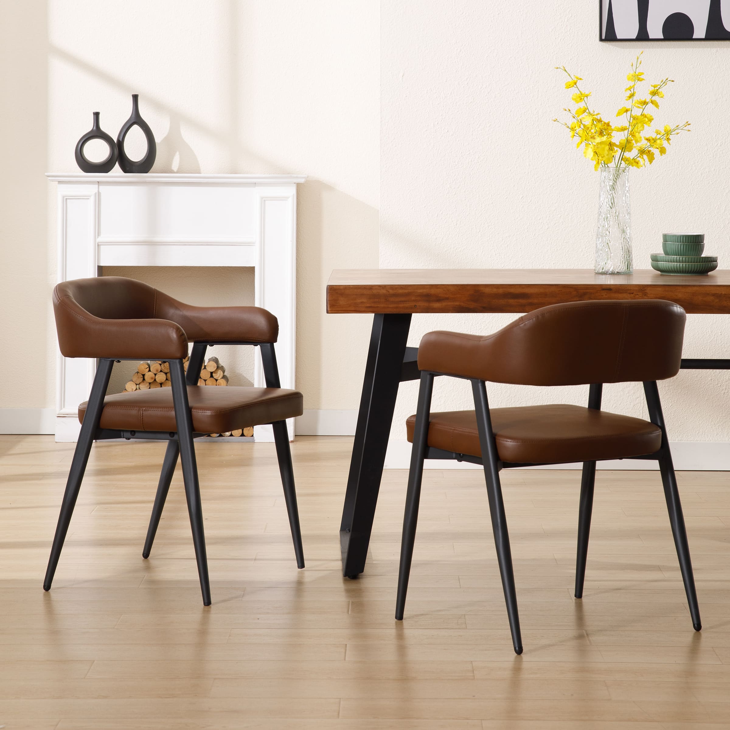 CIMOTA Modern Open Back Dining Chairs Set of 2 - 91530DC