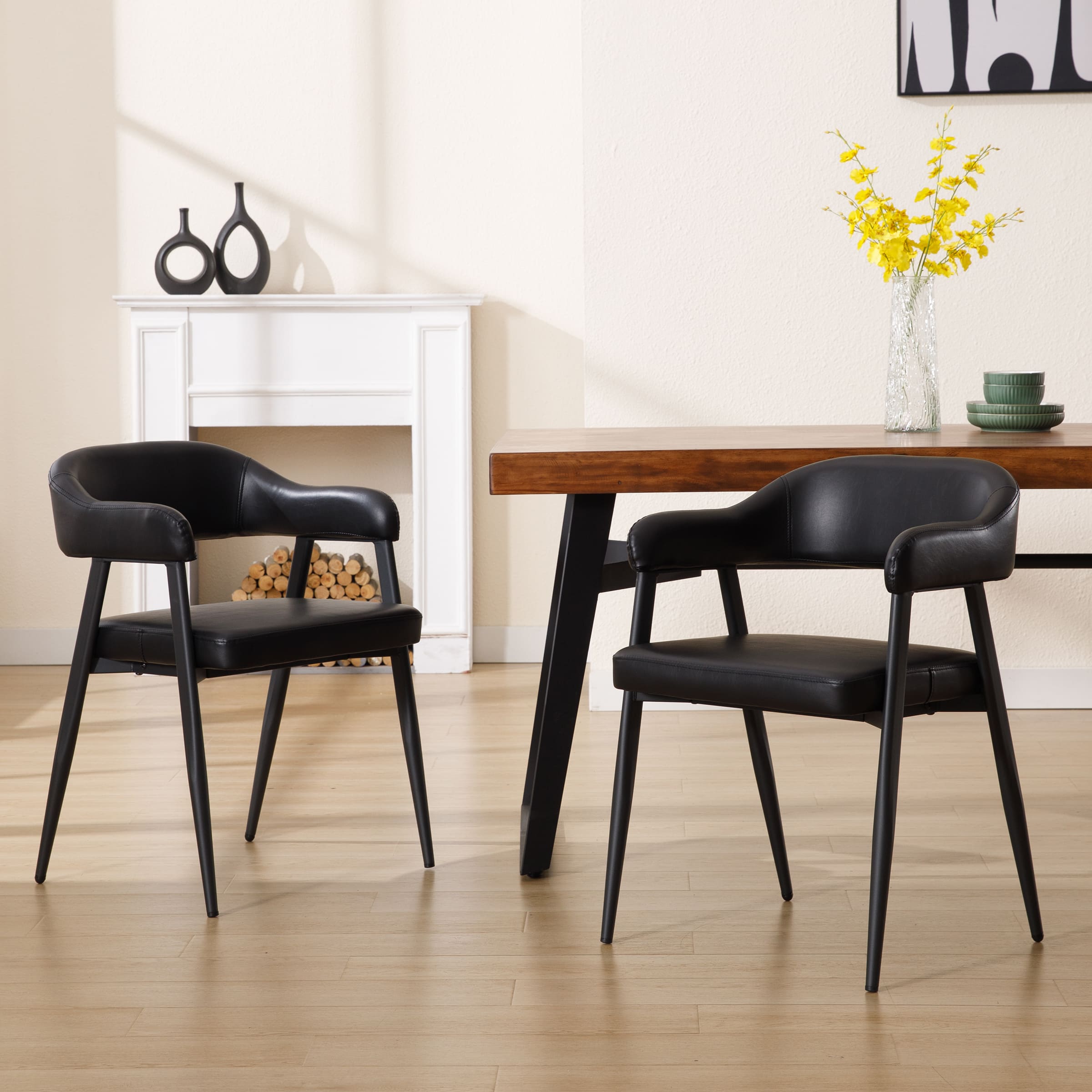 CIMOTA Modern Open Back Dining Chairs Set of 2 - 91530DC
