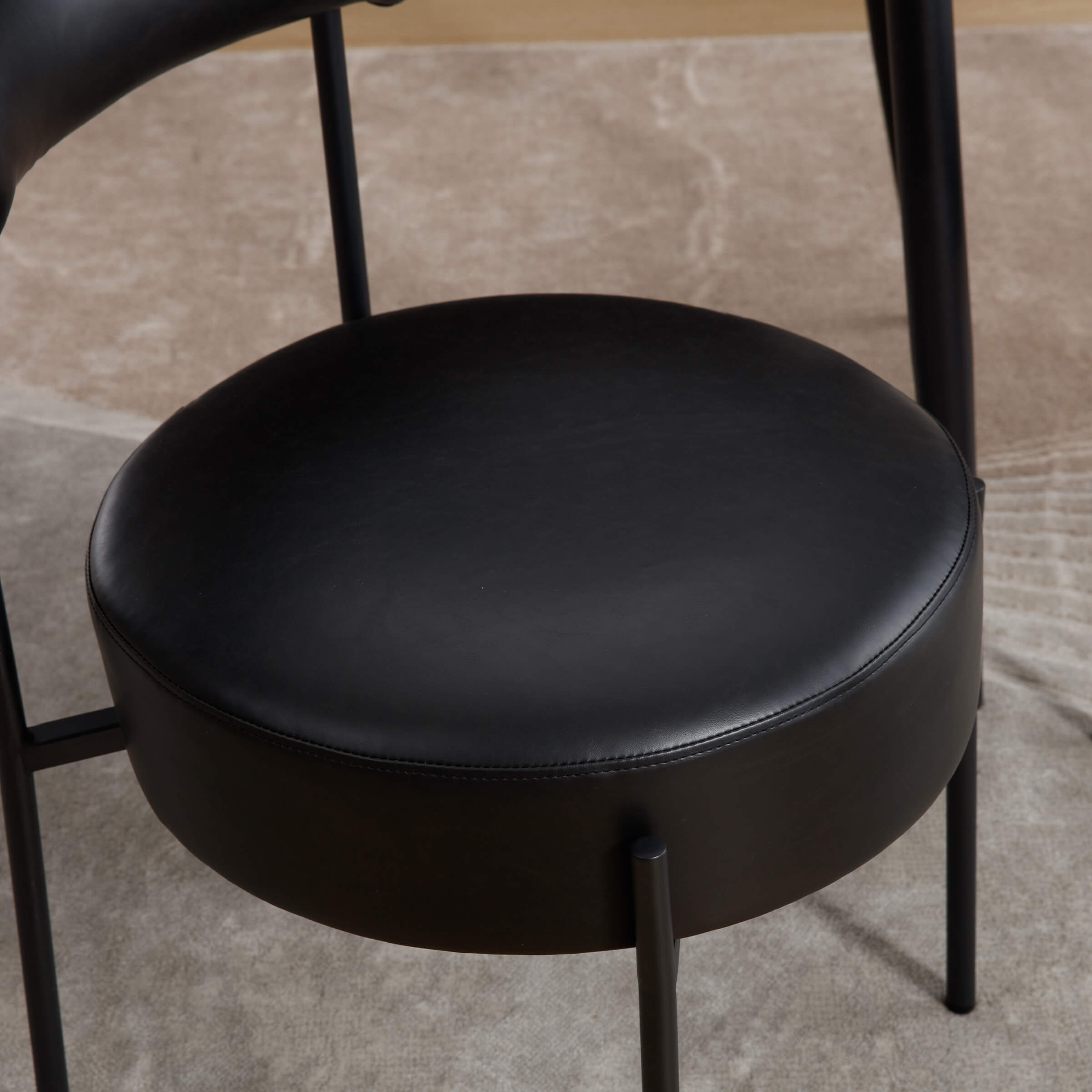CIMOTA Modern Round Back Dining Chairs Set of 2 - 31003DC